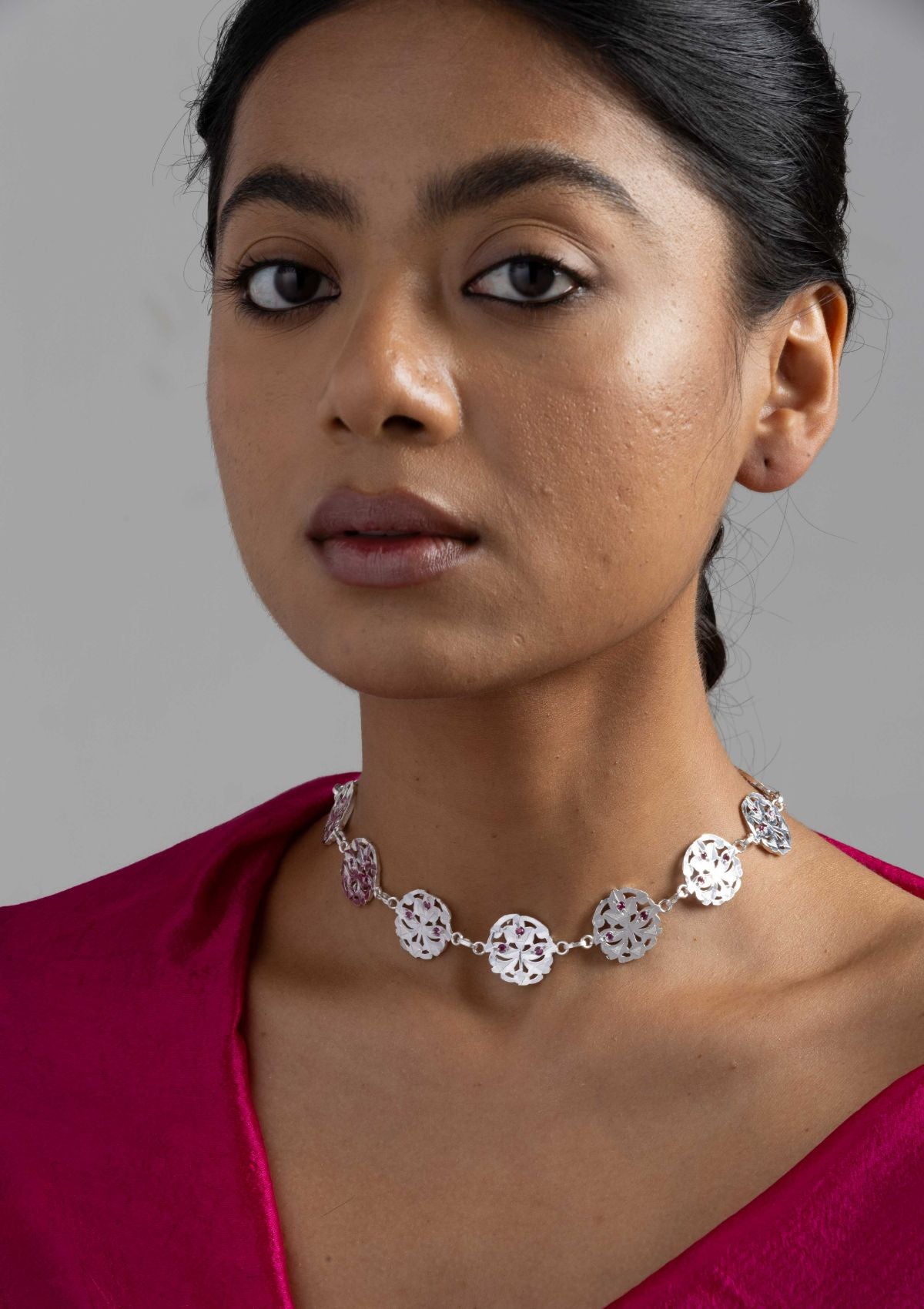 Aaya Silver Choker