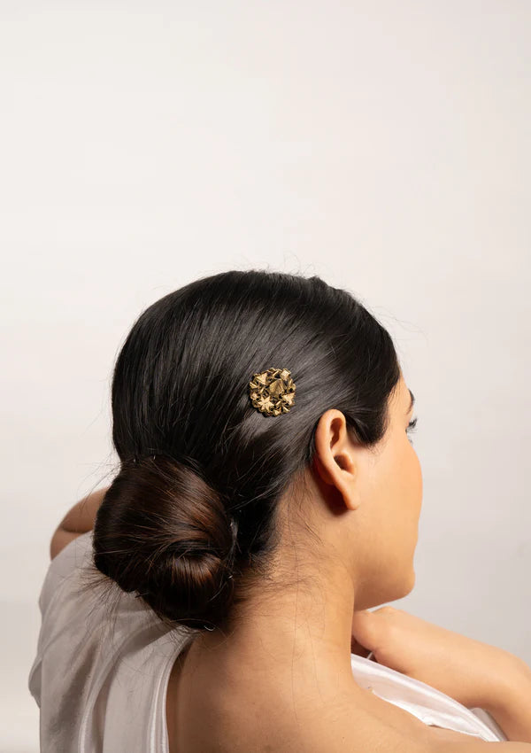 Ladoo Gold Tone Silver Rakhi
