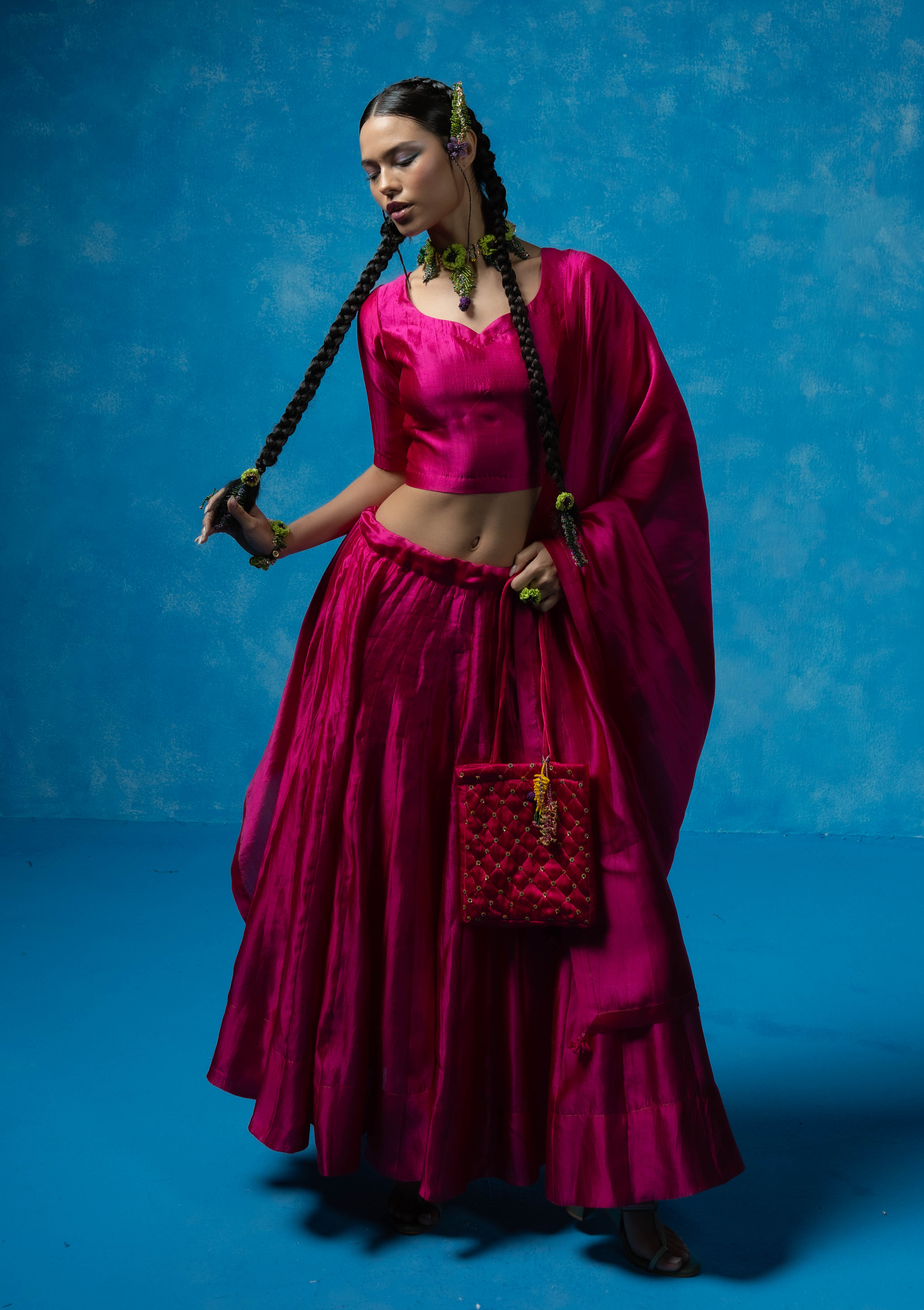 Rubab Blouse, Skirt & Dupatta Set