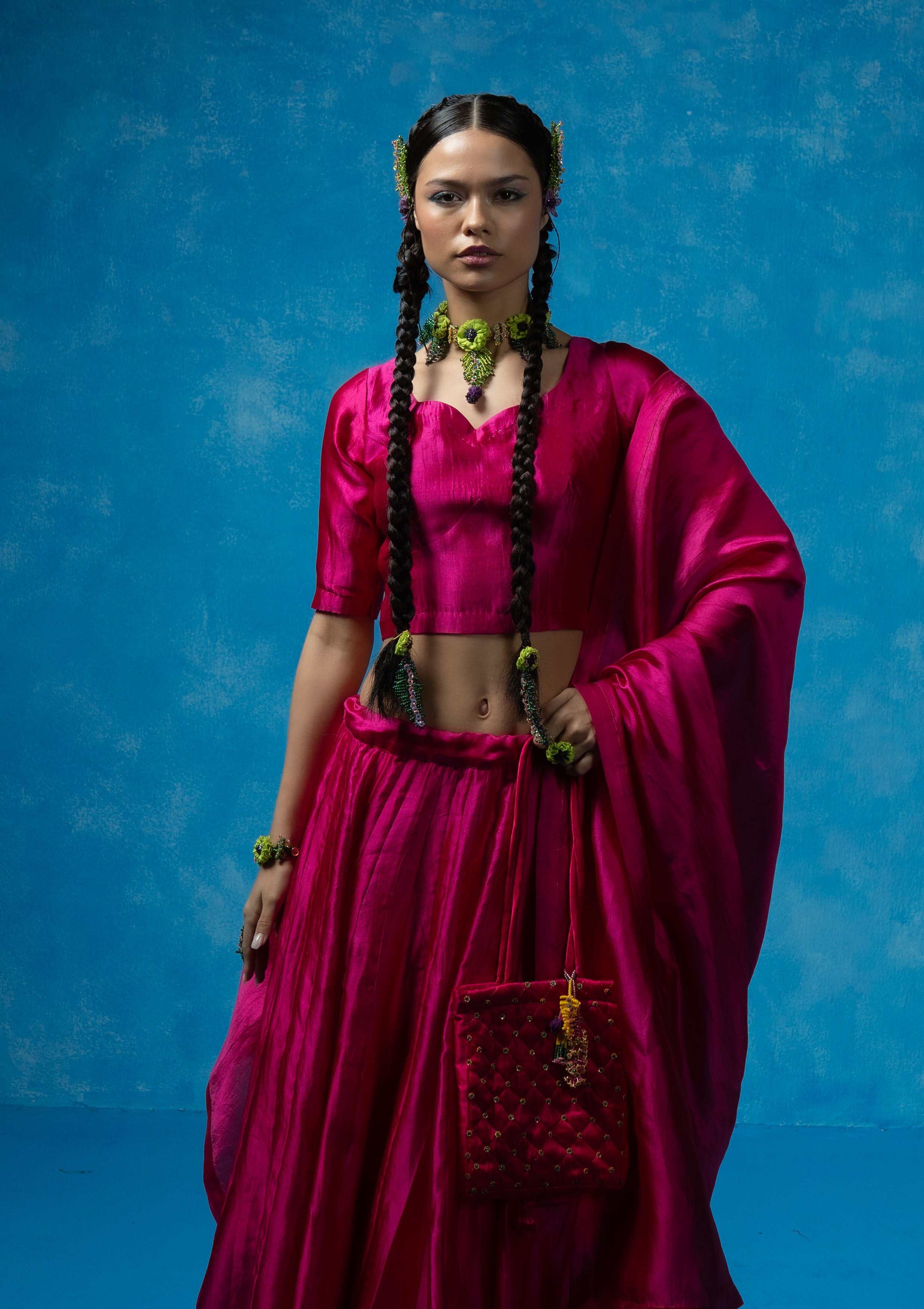 Rubab Blouse, Skirt & Dupatta Set