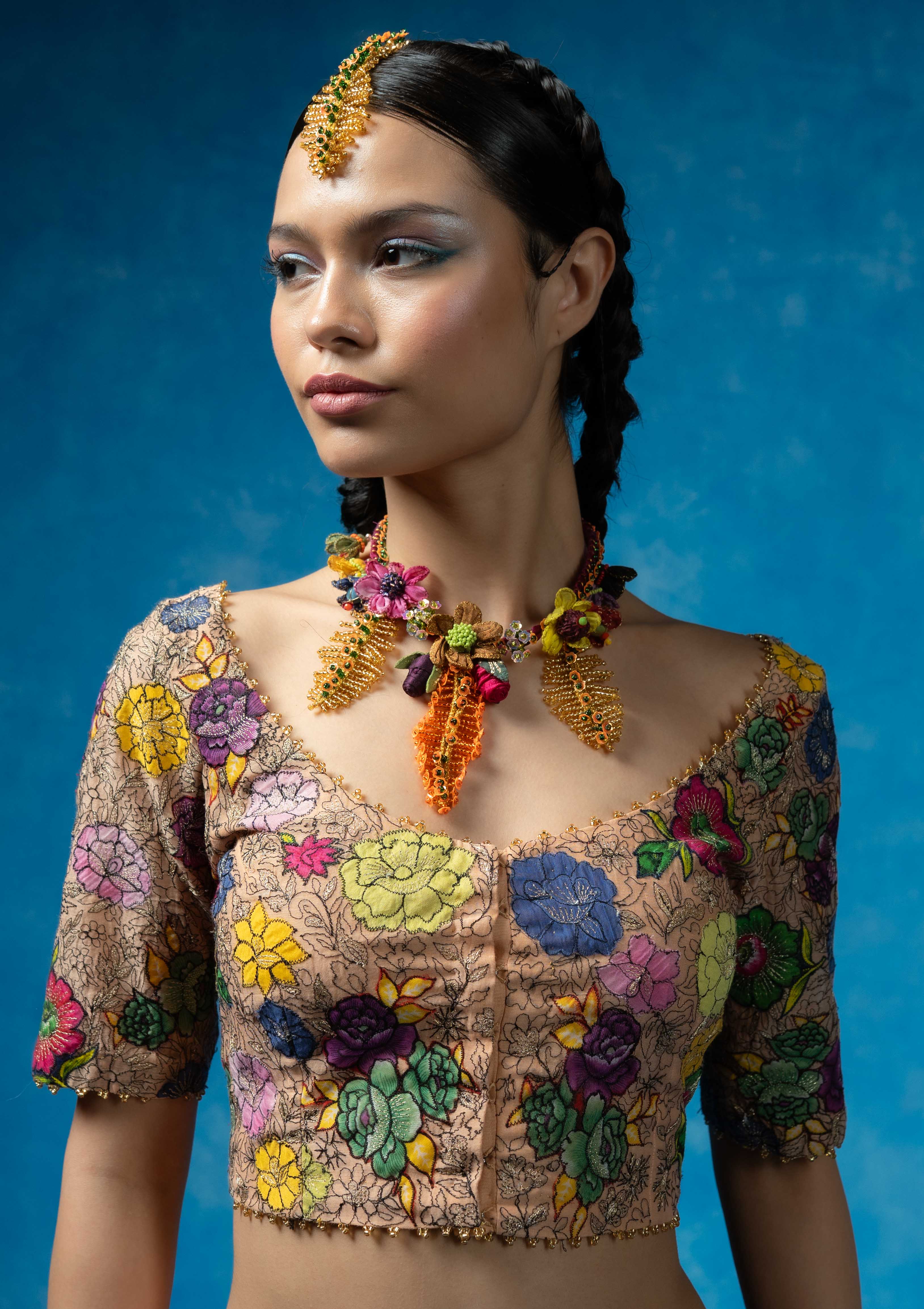 Indri Chanderi Blouse