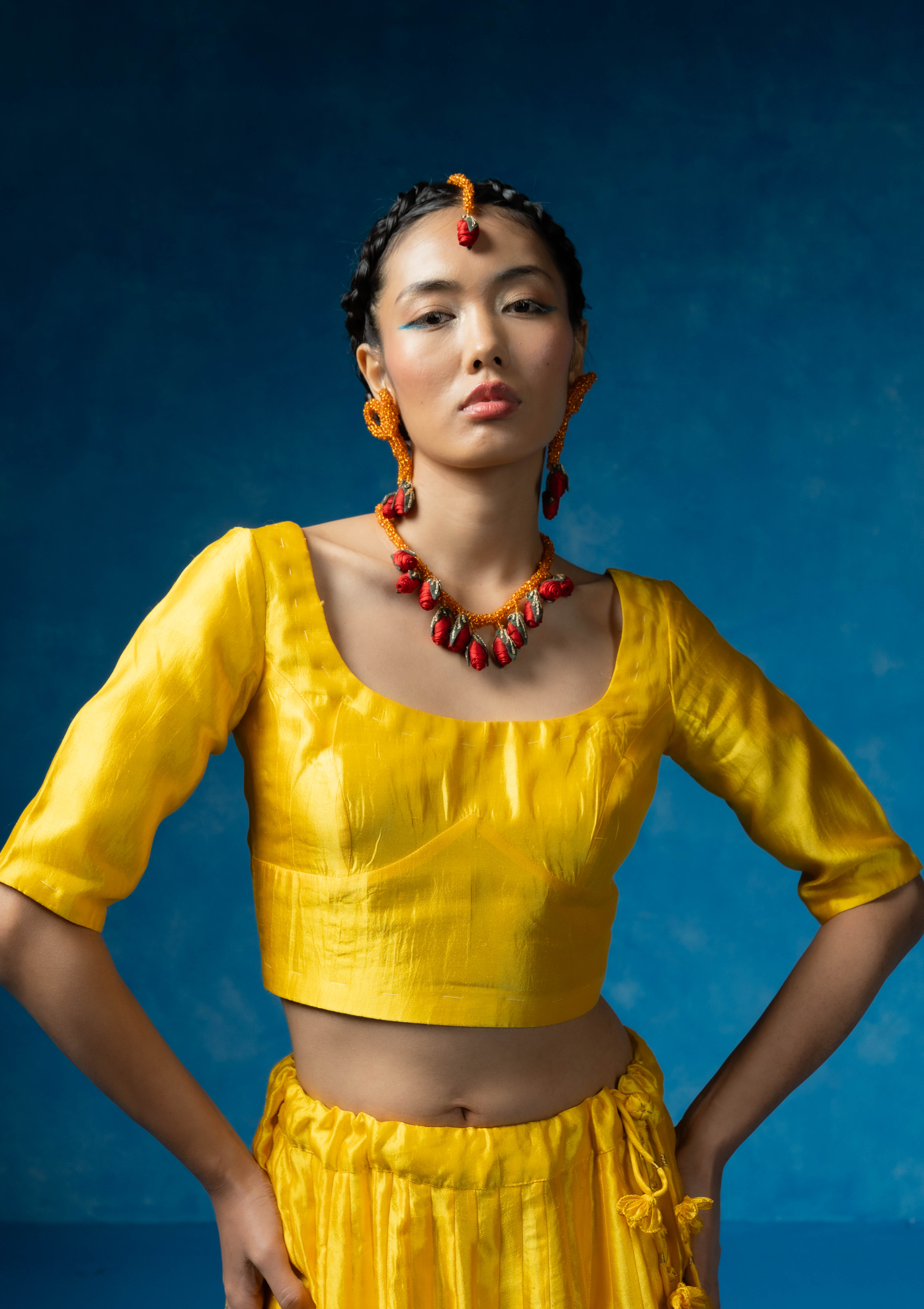 Palash Silk Blouse