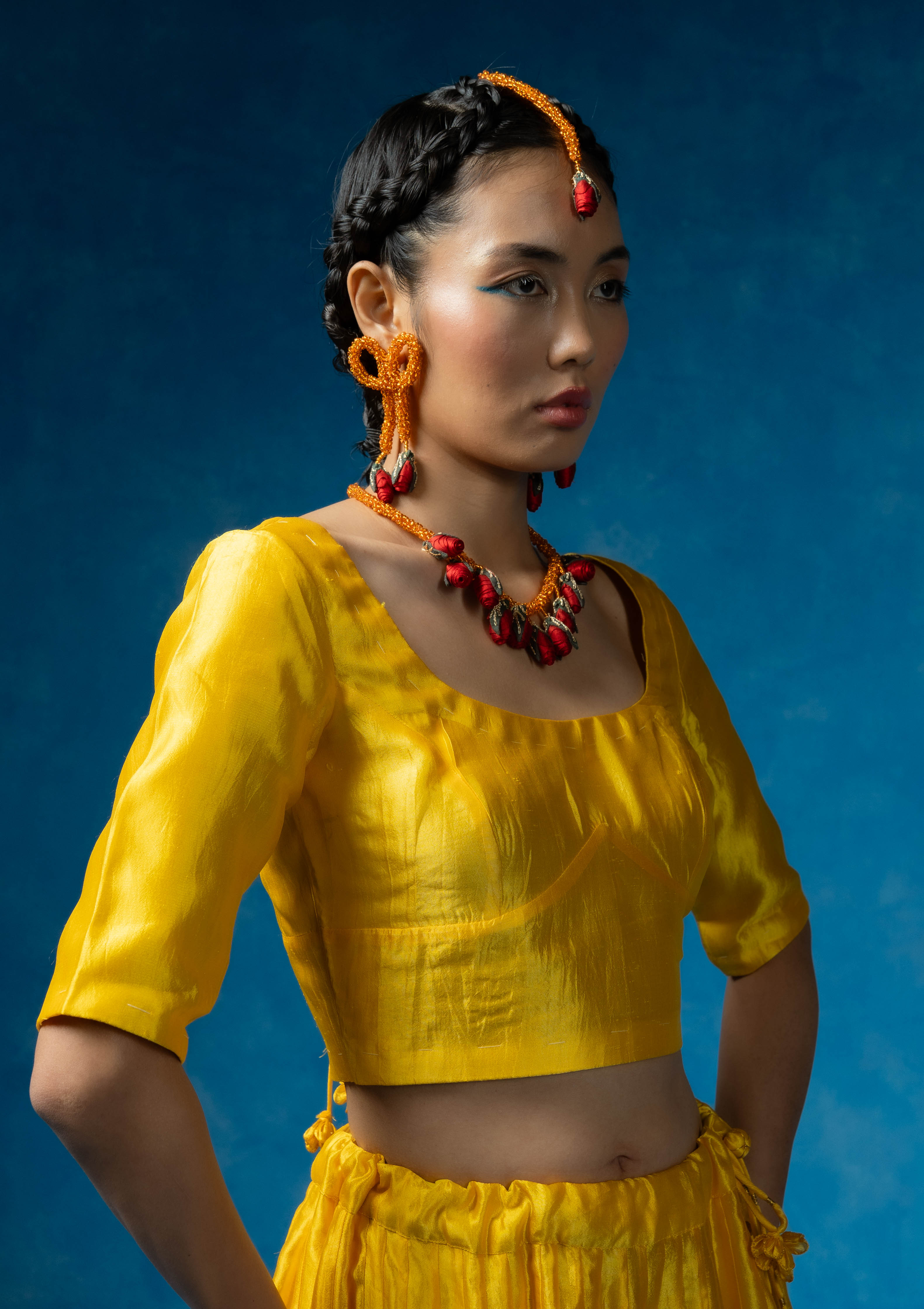 Palash Silk Blouse