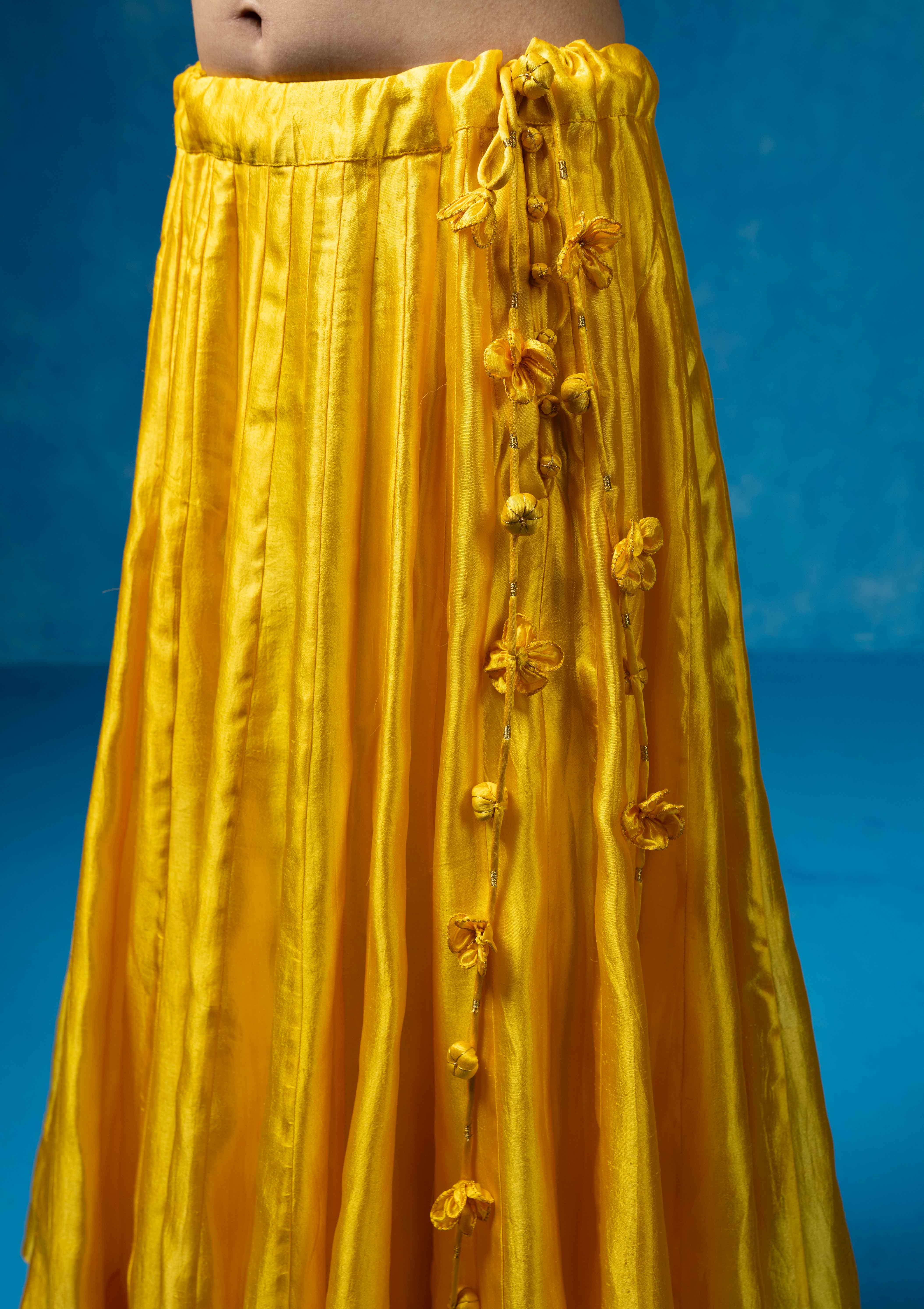 Palash Silk Skirt