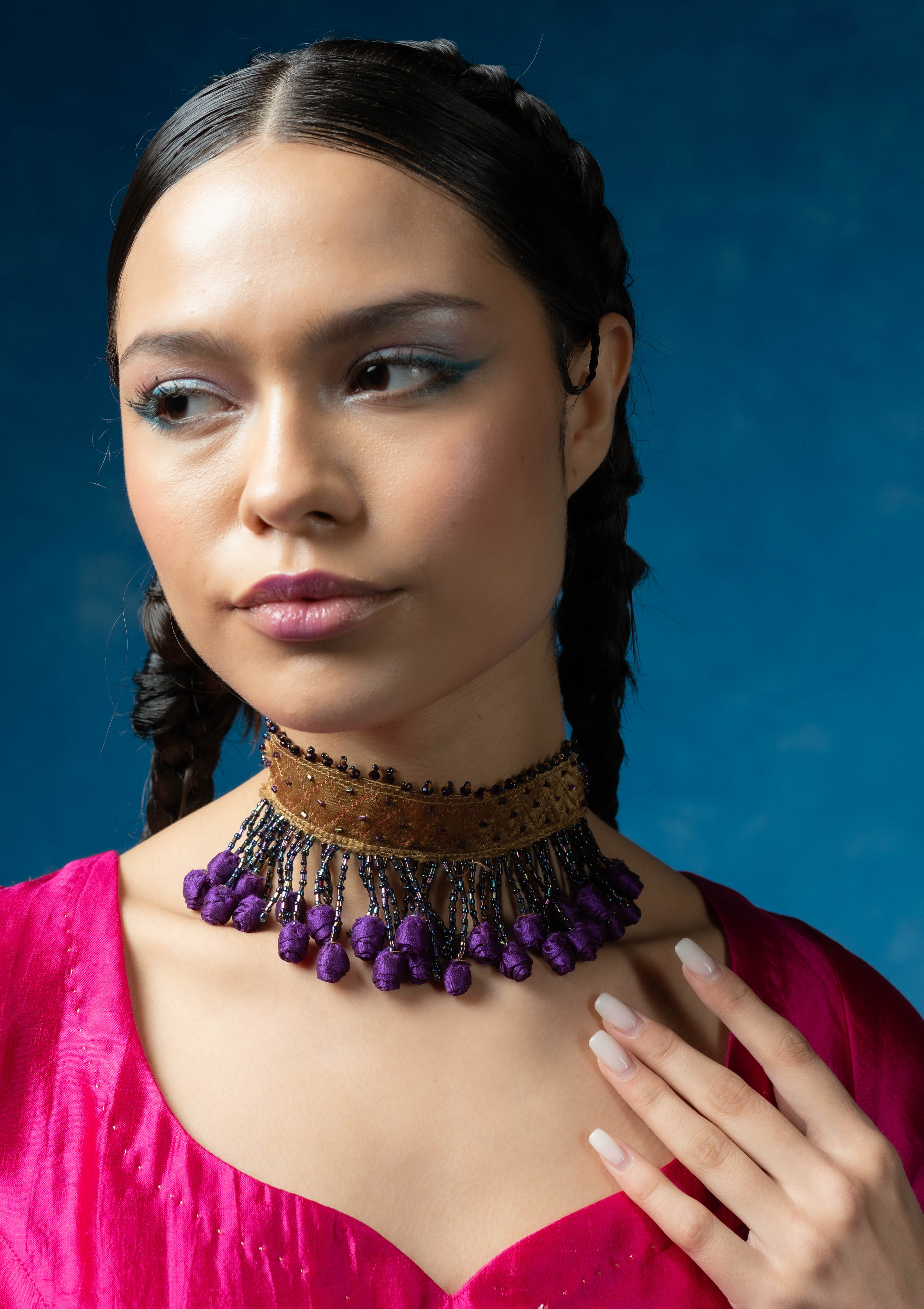 Kanchan Gulab Necklace