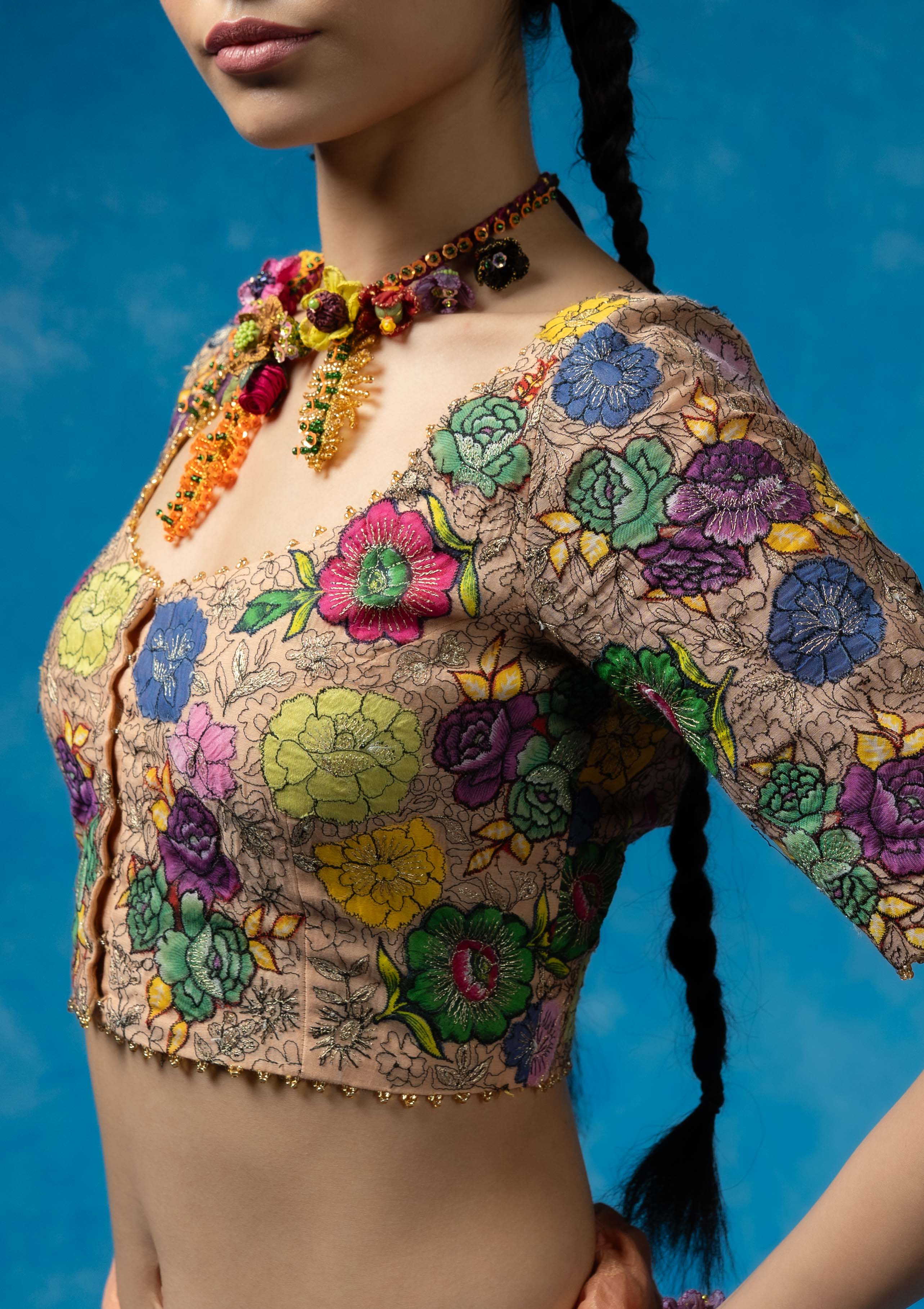 Indri Chanderi Blouse