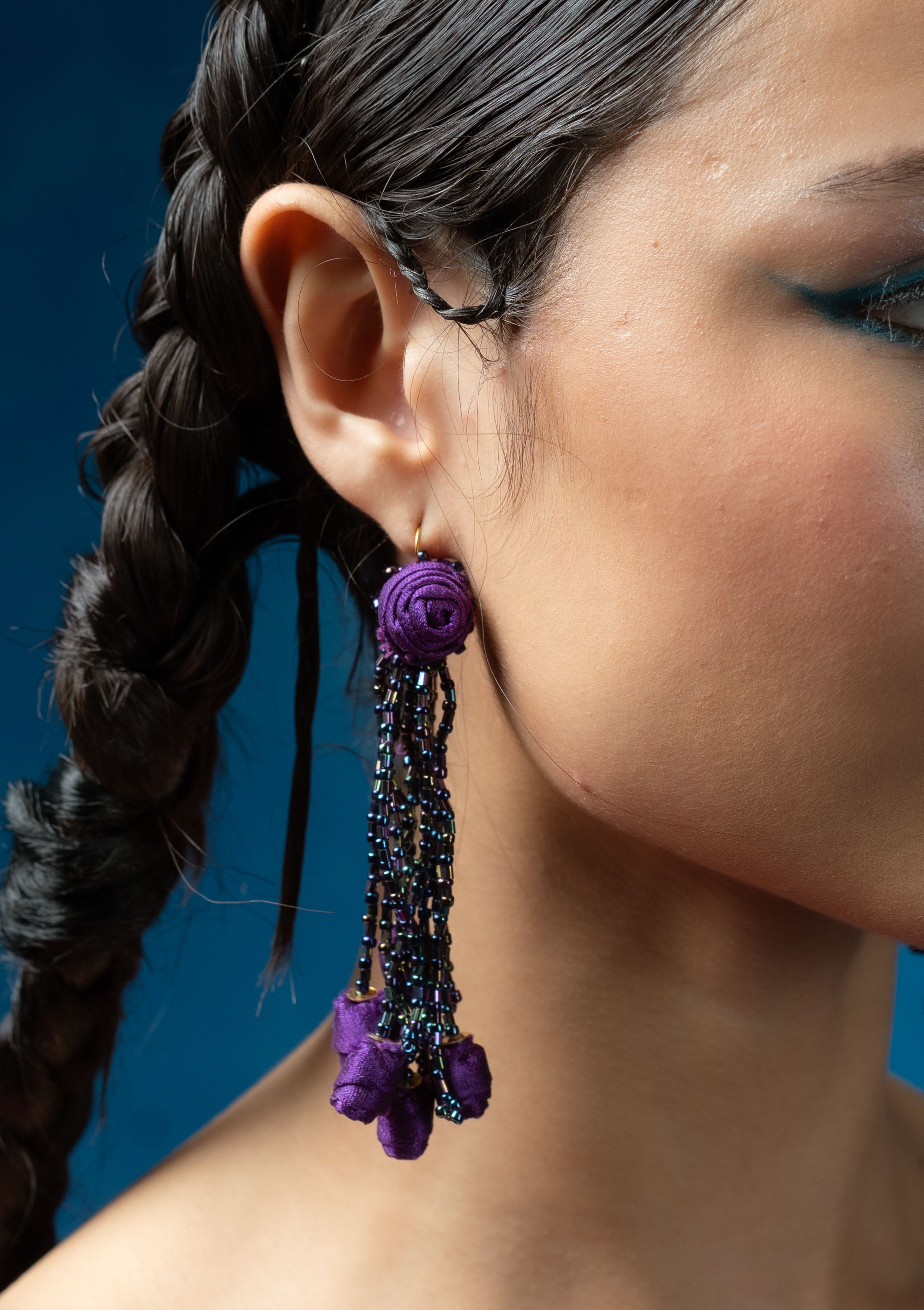 Kanchan Gulab Earrings