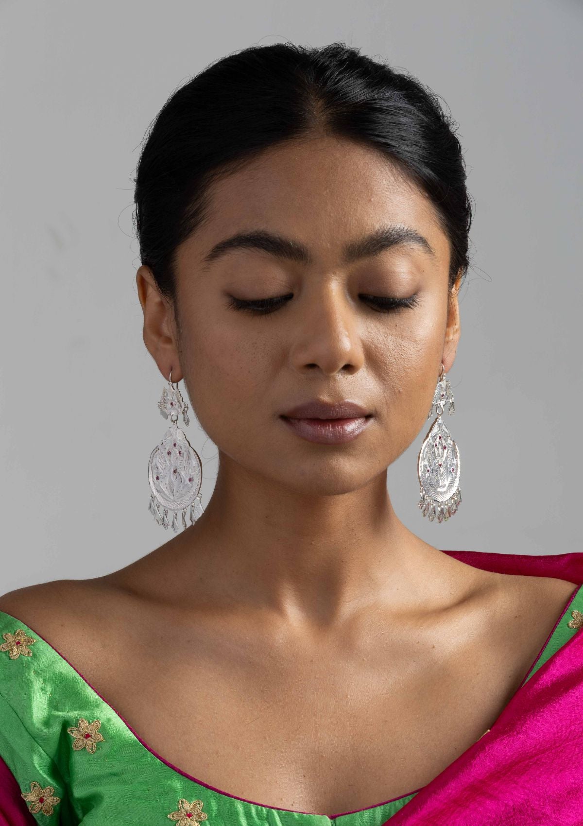 Aparna Silver Earrings