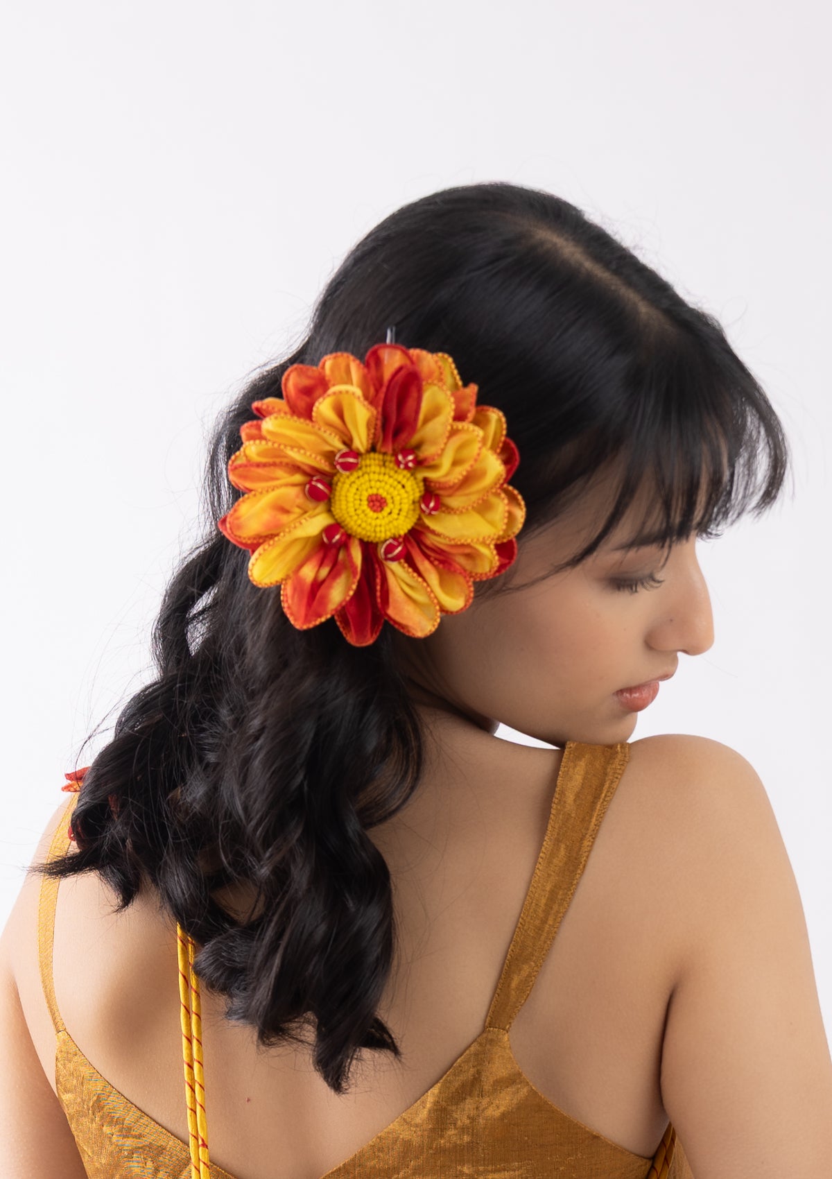 Sunrise Floral Claw Clip