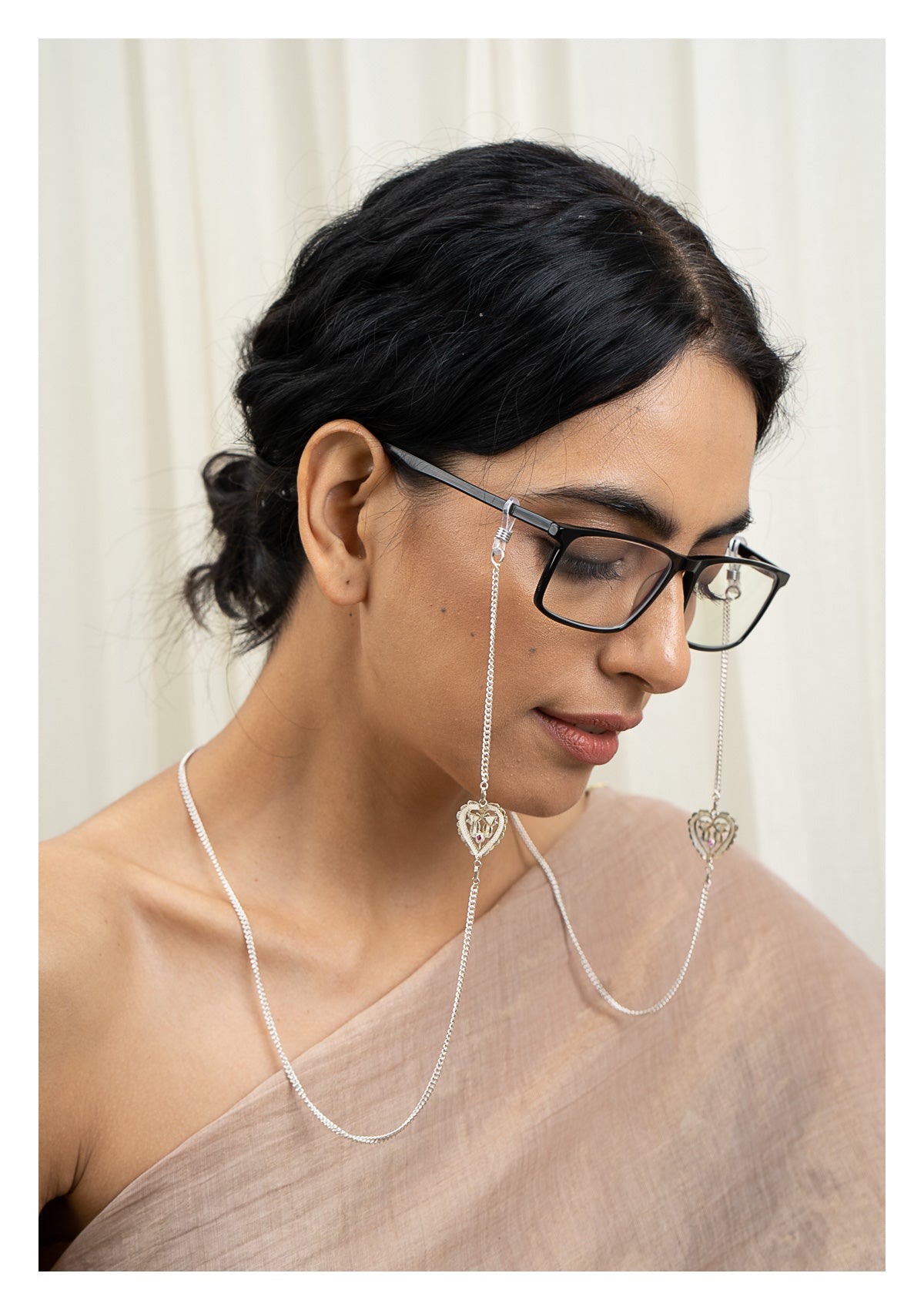 Barkha Handmade Silver Eyewear Chain