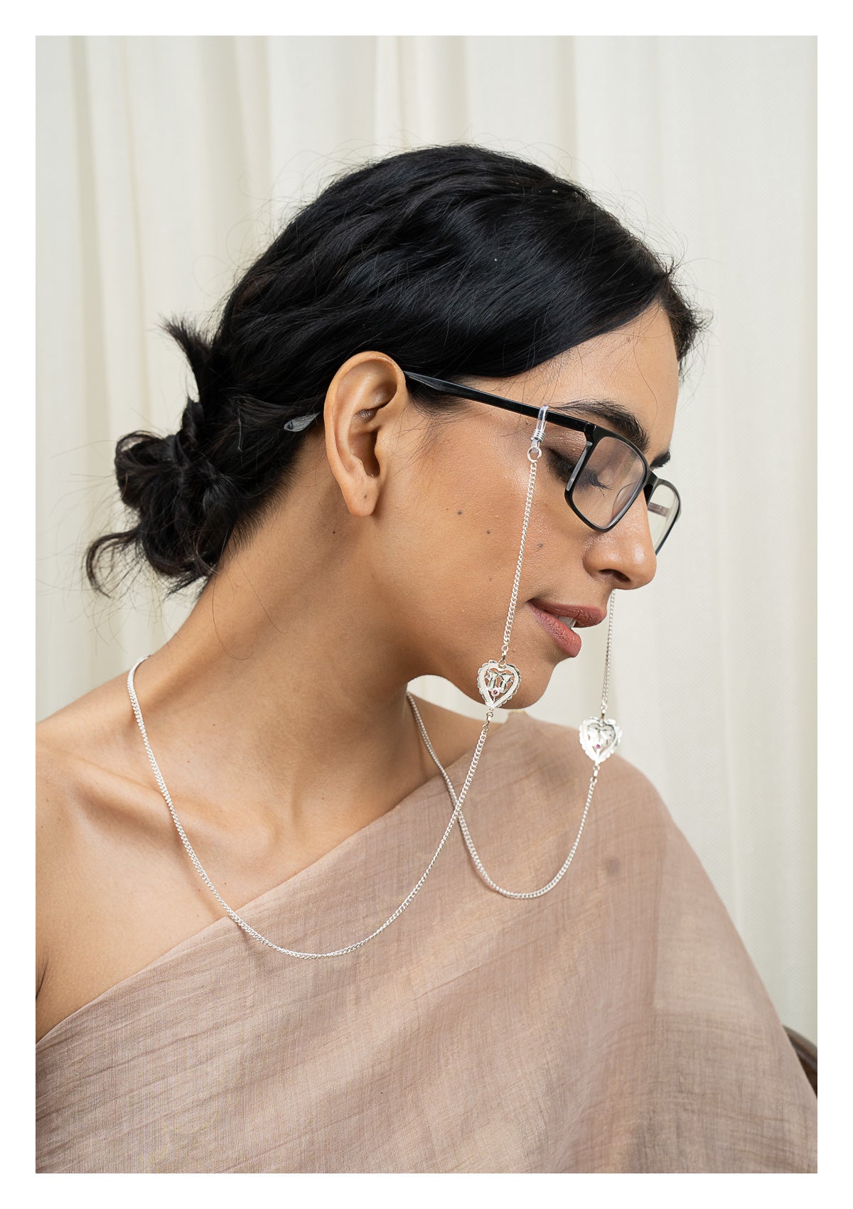 Barkha Handmade Silver Eyewear Chain