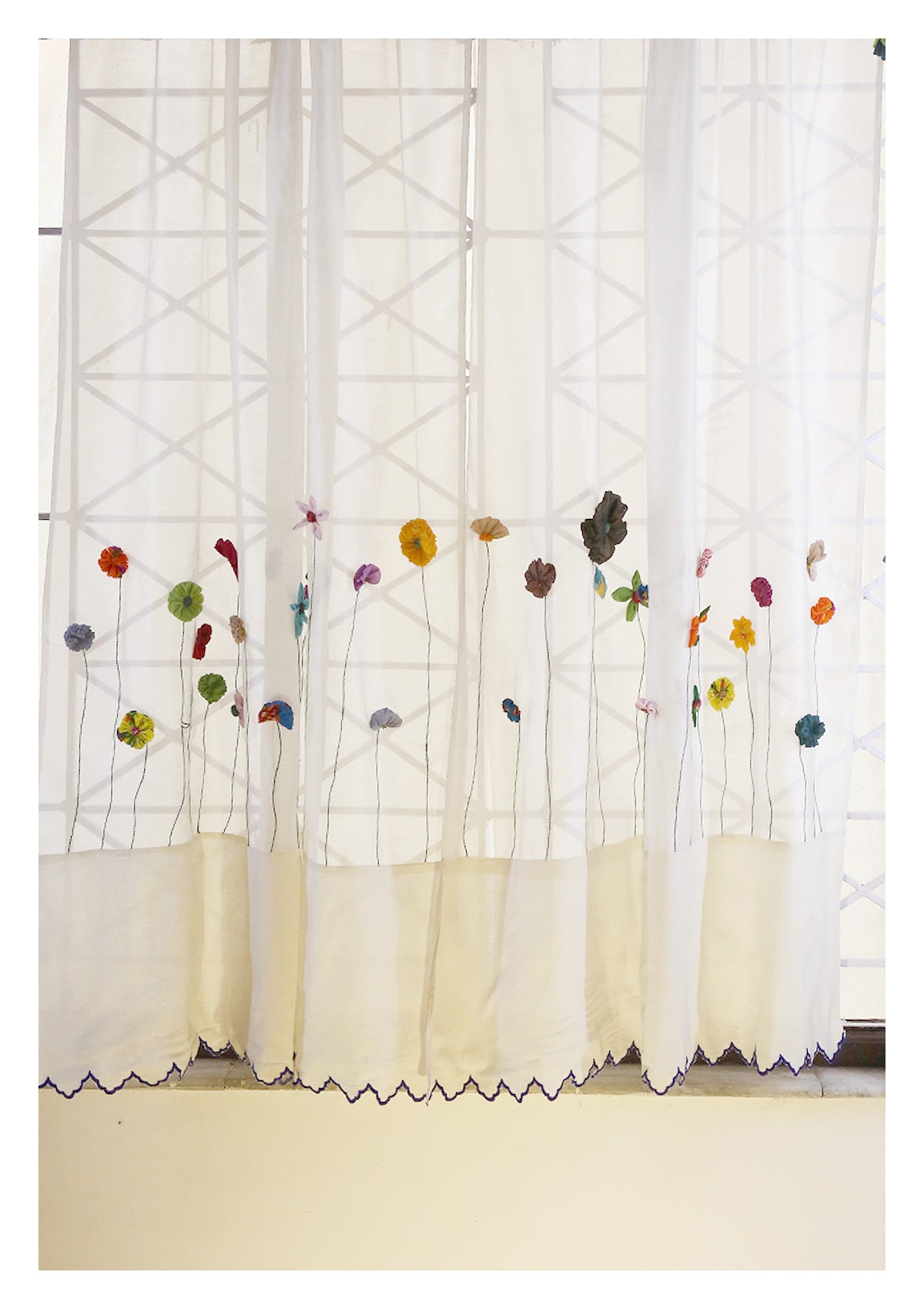 Bharani Off-White Sheer Curtain