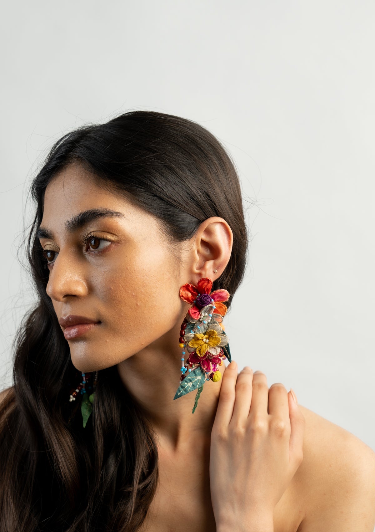 Bodil Floral Bead Earrings