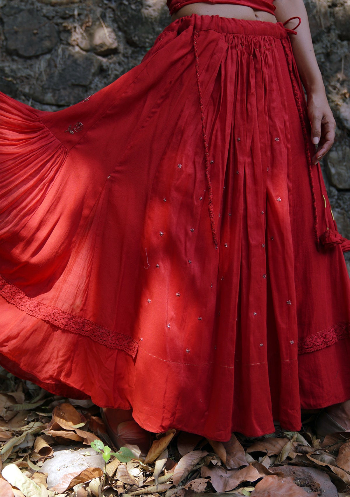 Canna Red Skirt