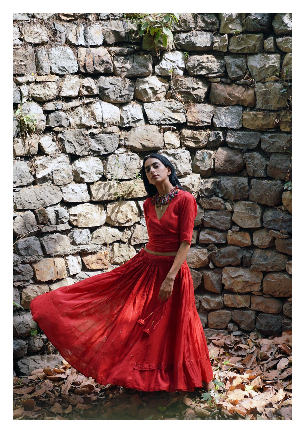 Canna Red Skirt