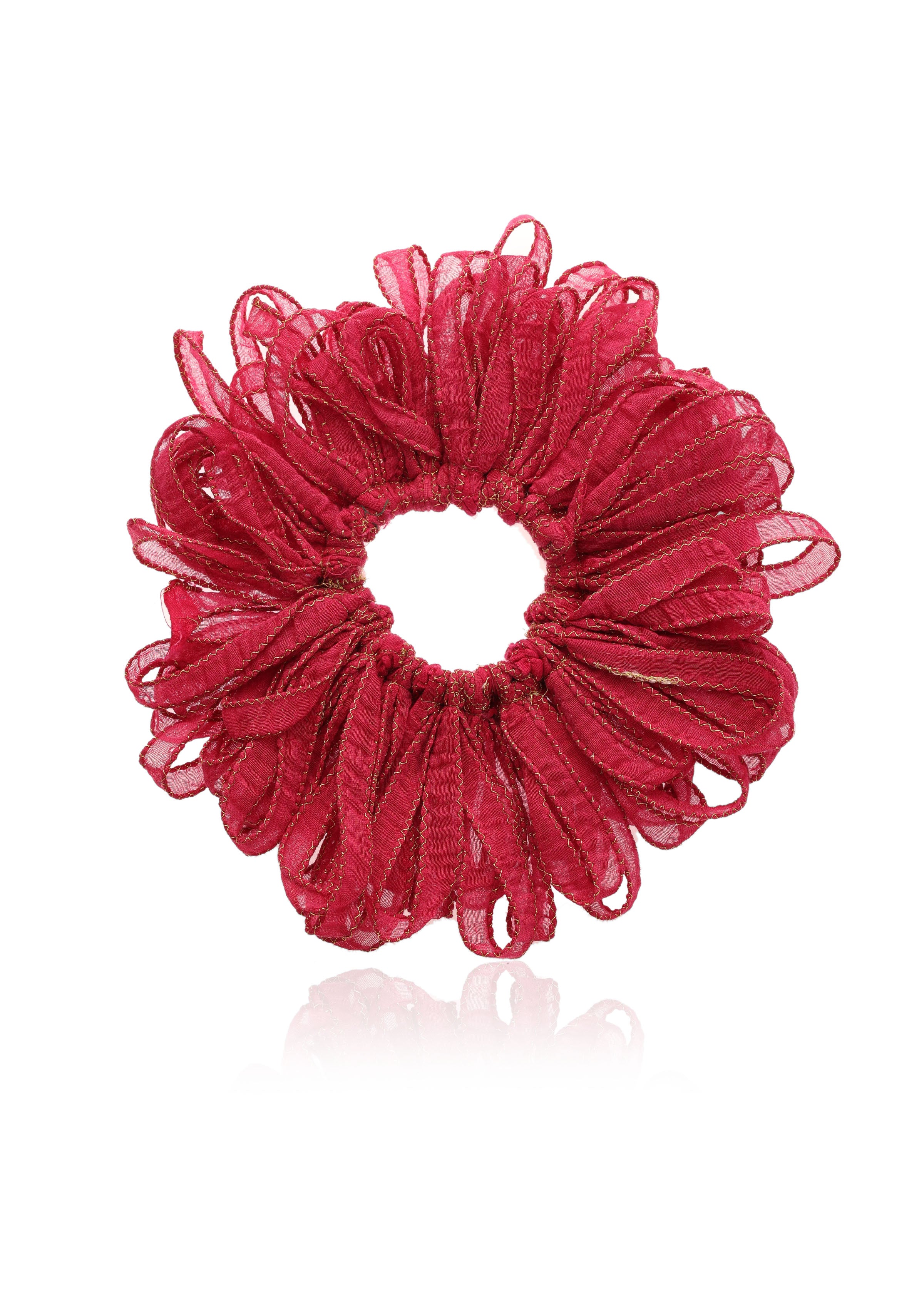 Gulaabi Drama Scrunchie