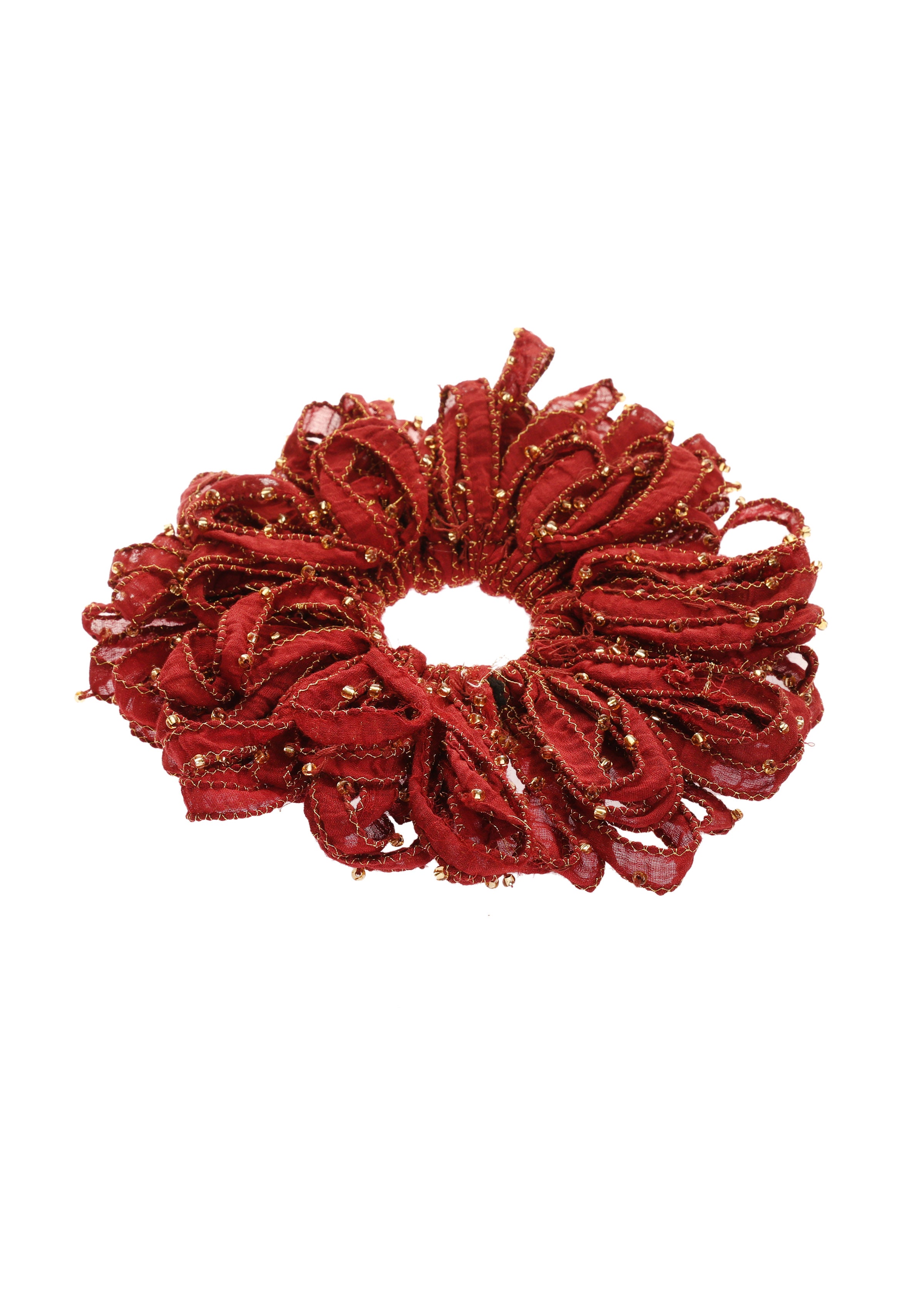 Maroon Moon Scrunchie