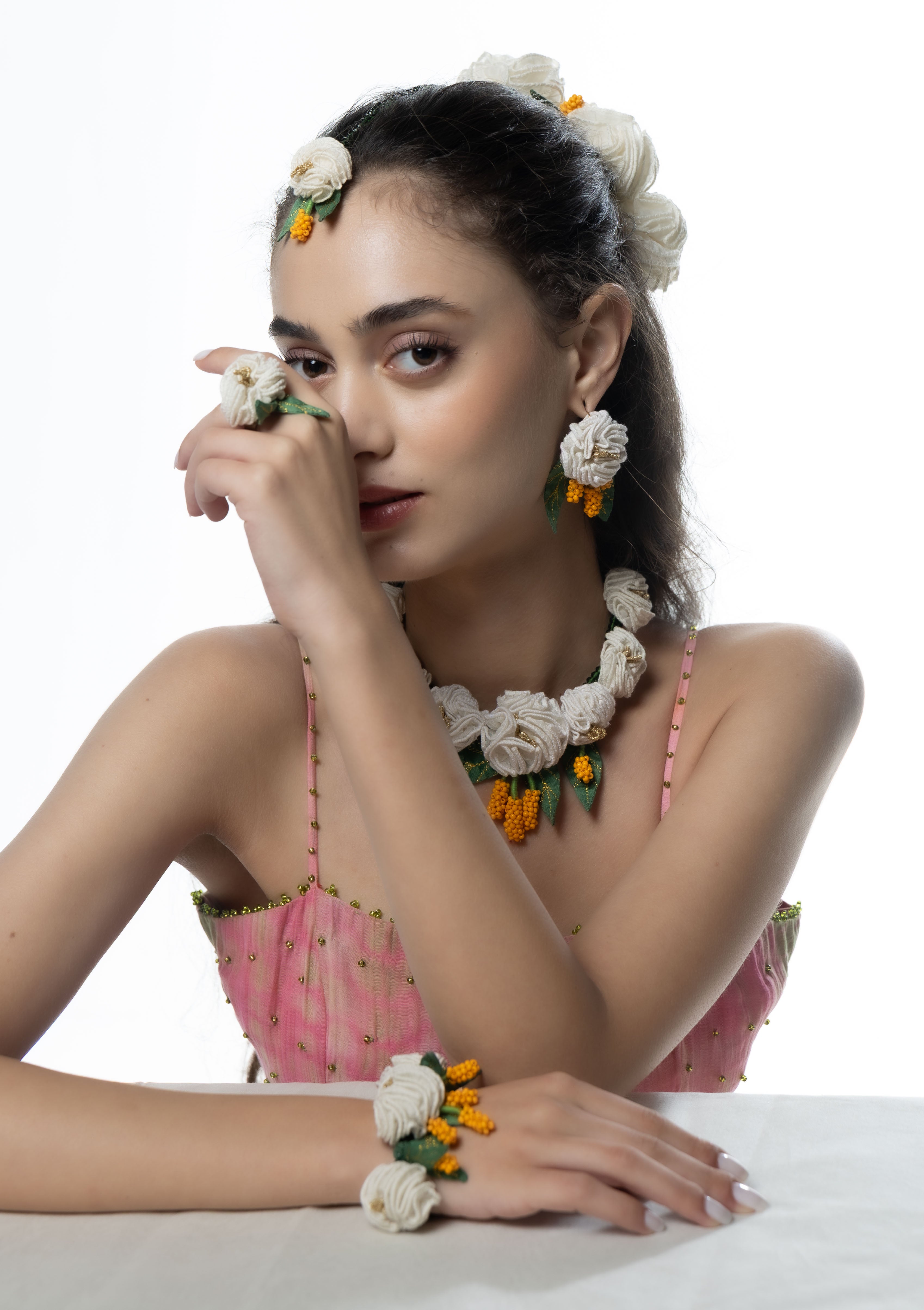Kumudini Floral Set