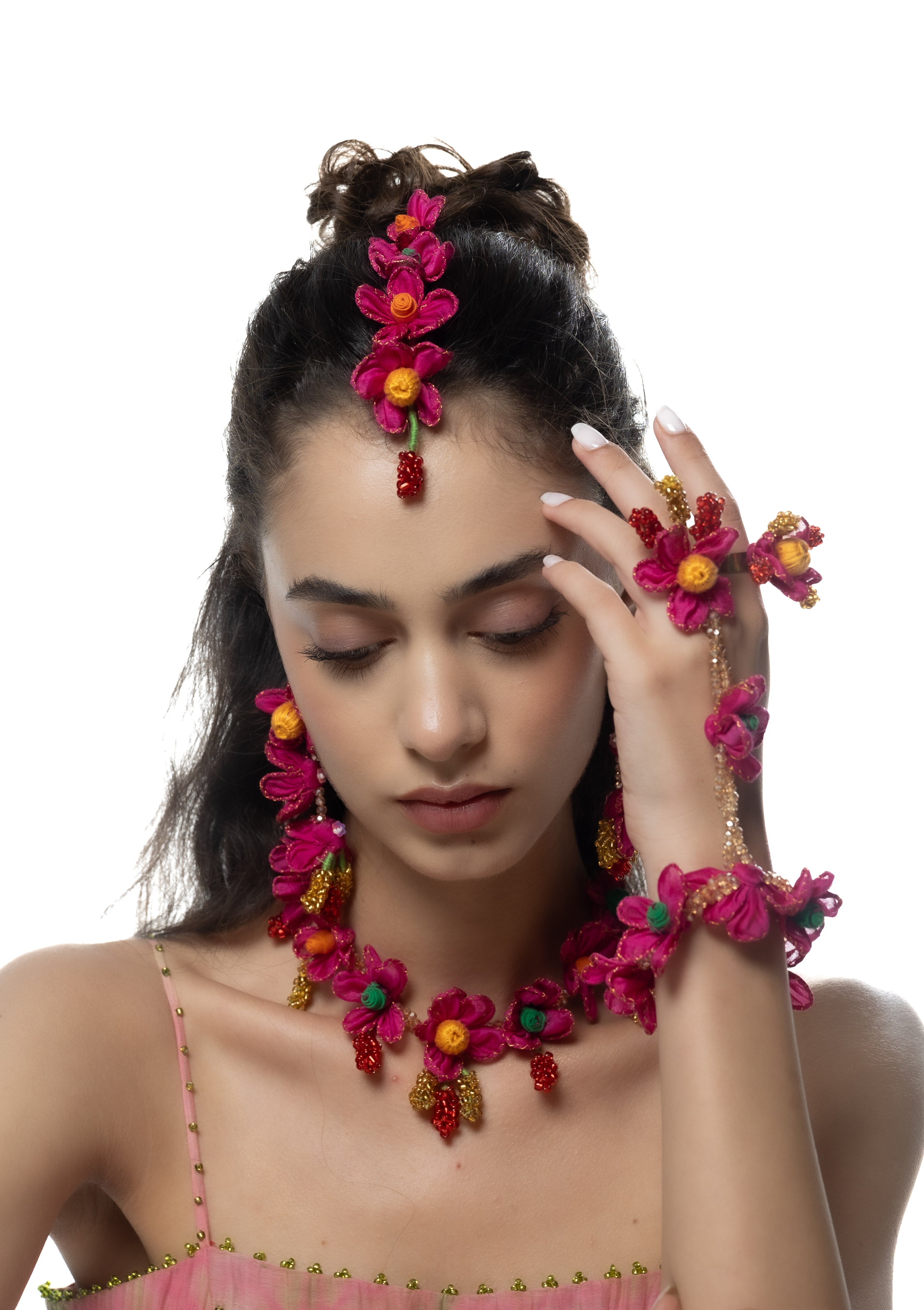 Kamboja Floral Set
