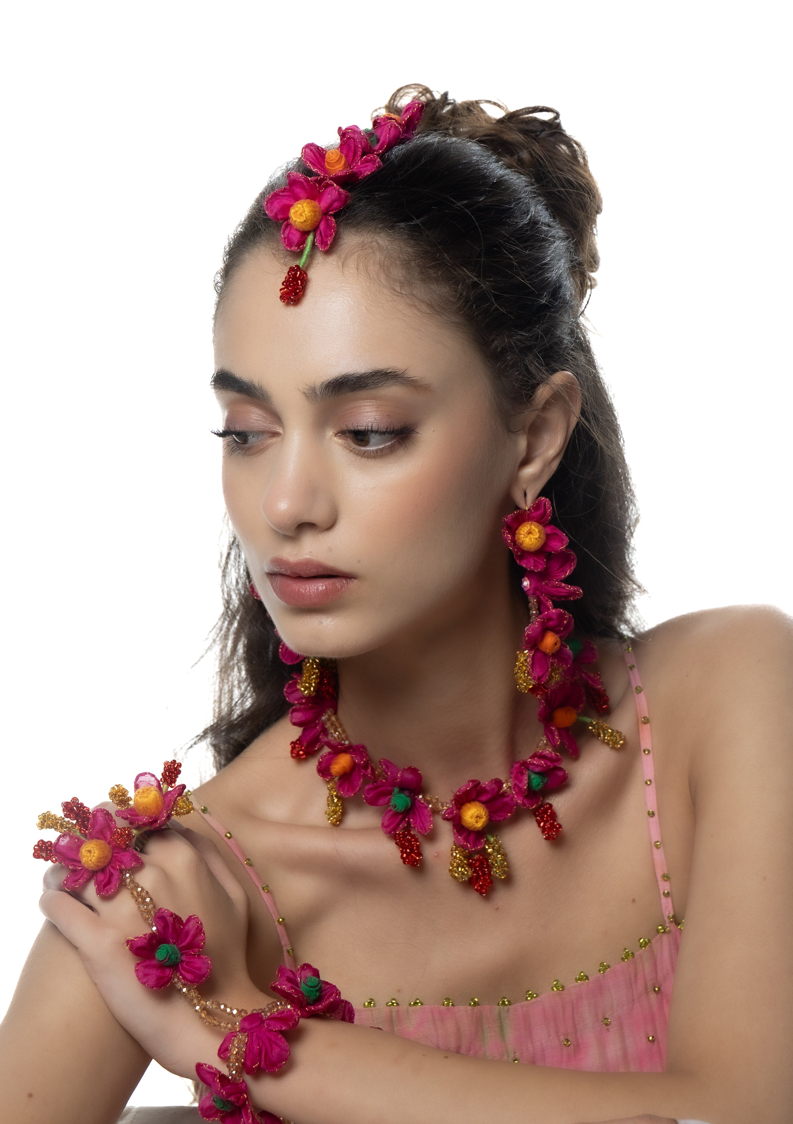 Kamboja Floral Set
