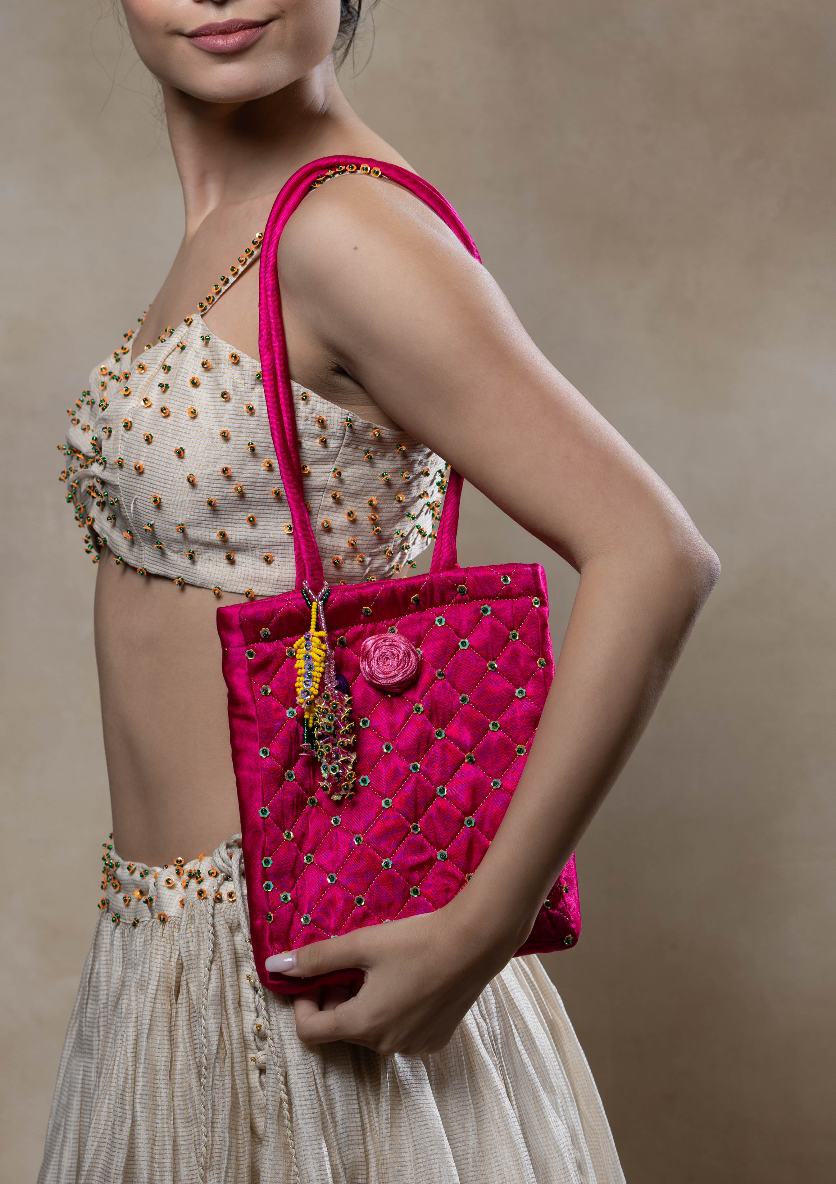 Rubab Pink Tote Bag