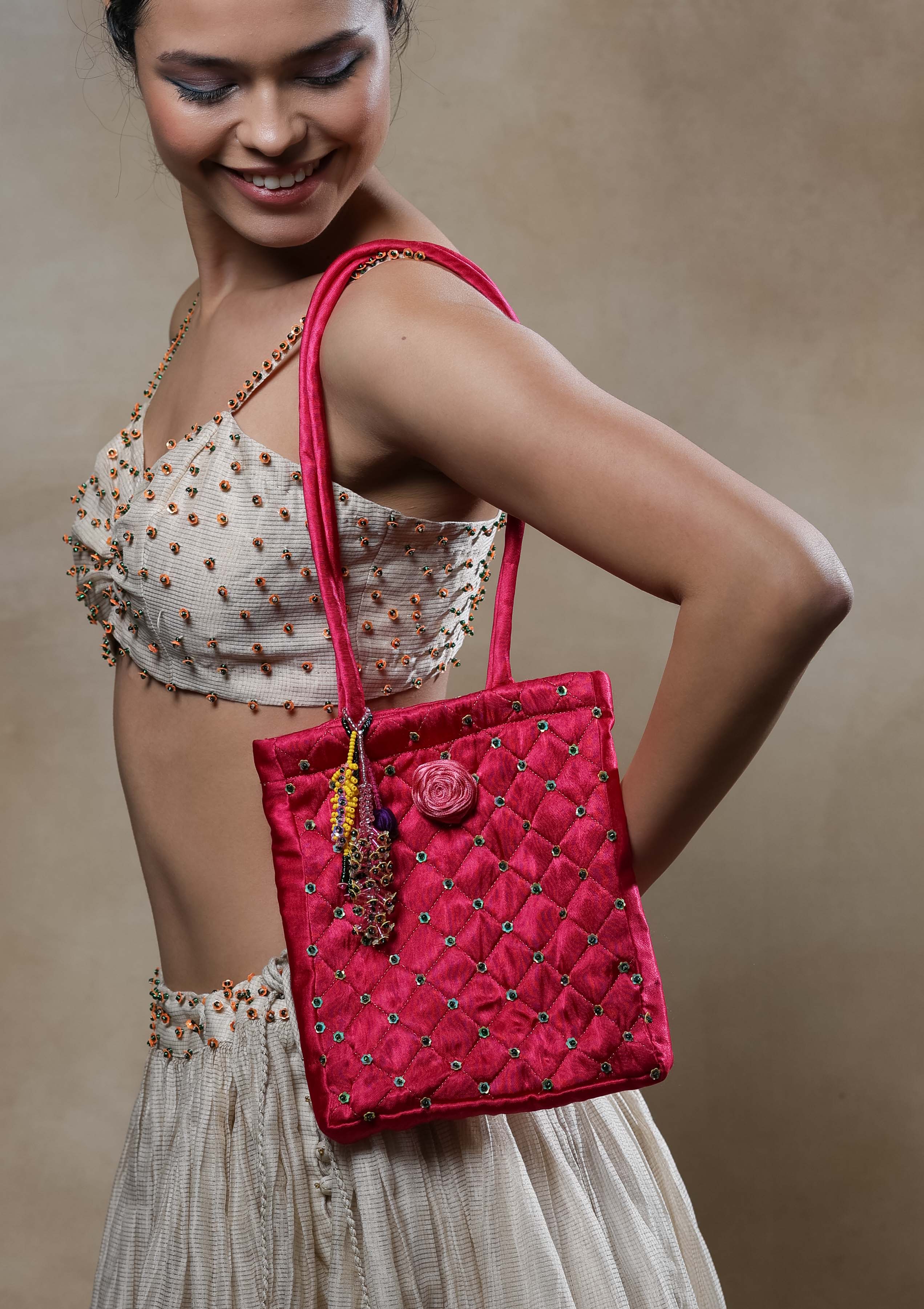 Rubab Pink Tote Bag