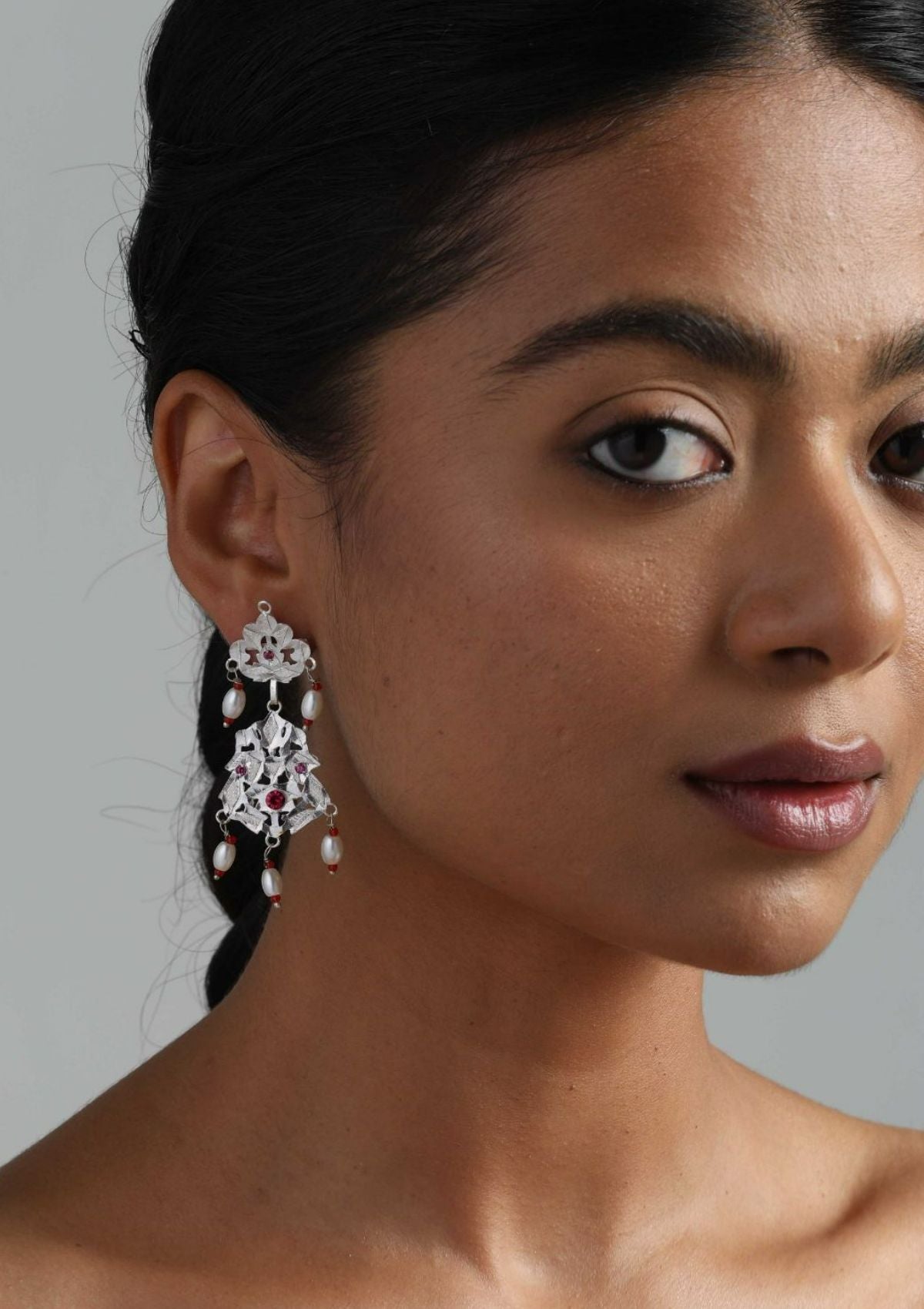 Devika Silver Earrings