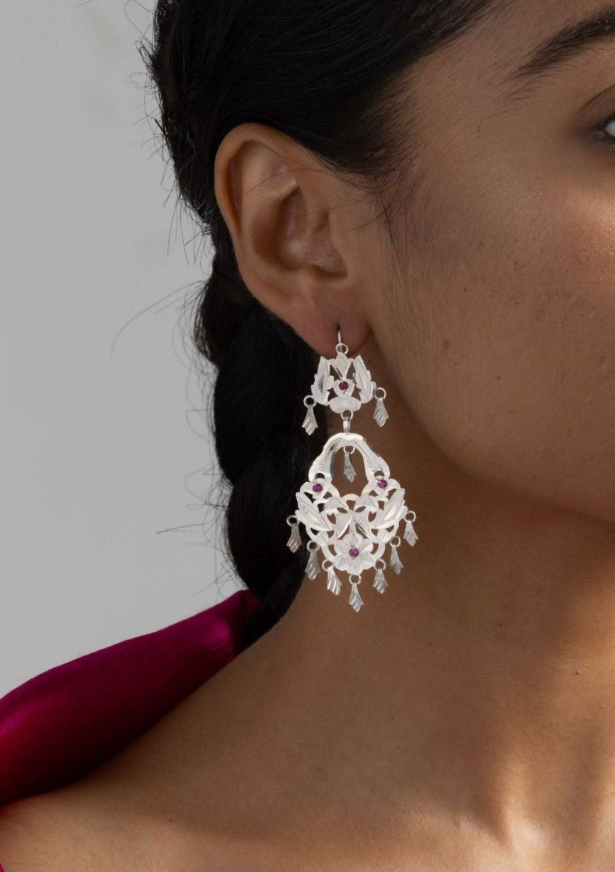 Dhara Silver Earrings