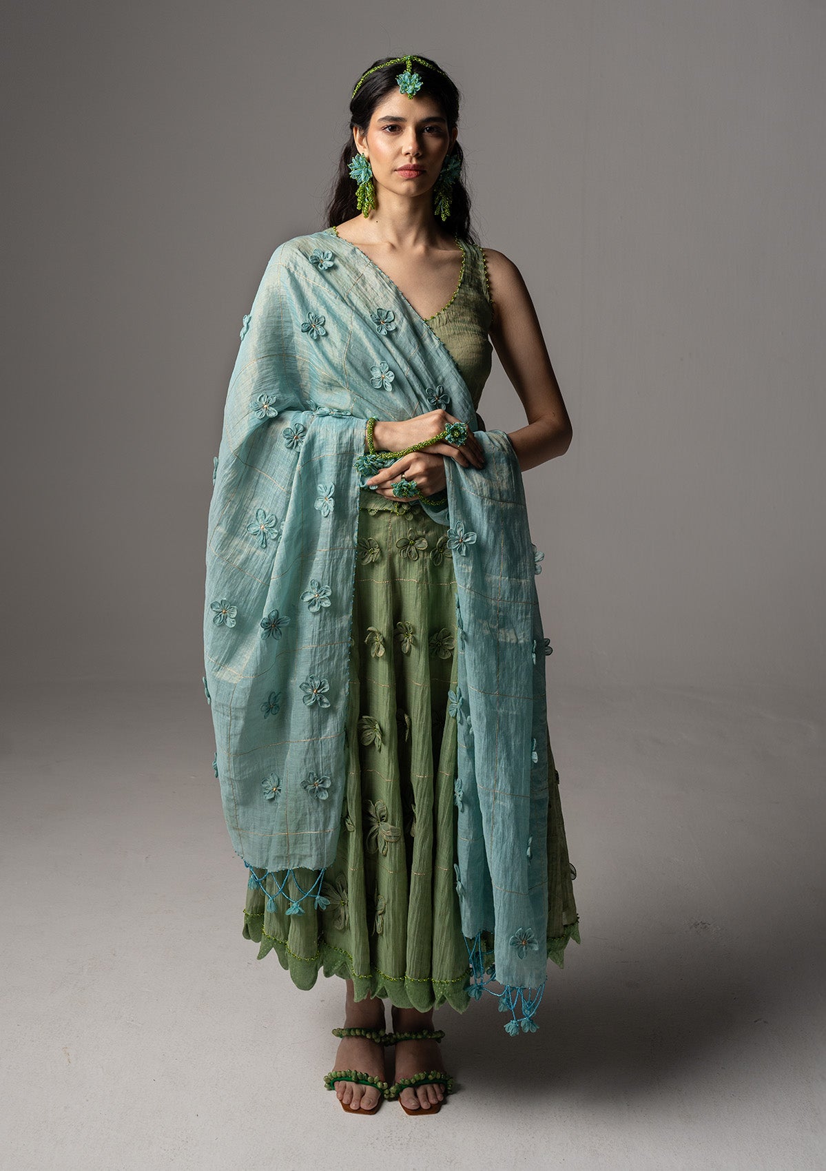 Aprajita Floral Dupatta