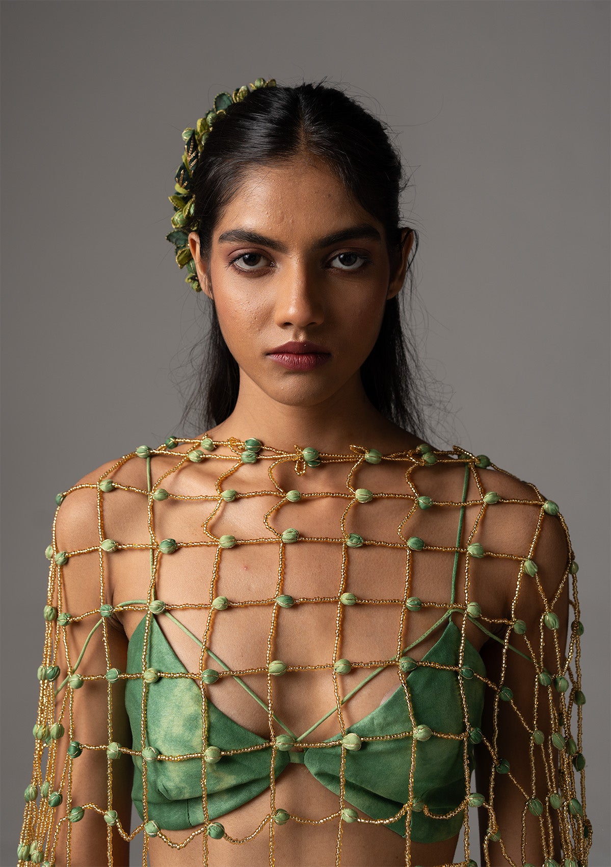 Gul Mehndi Floral Stole