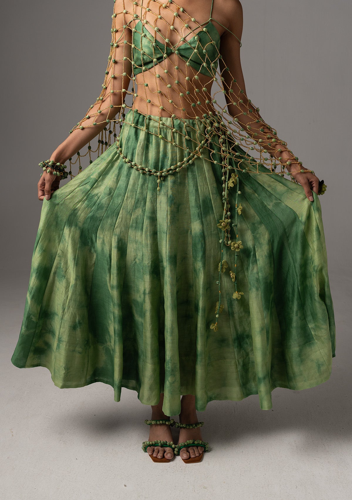 Gul Mehndi Skirt