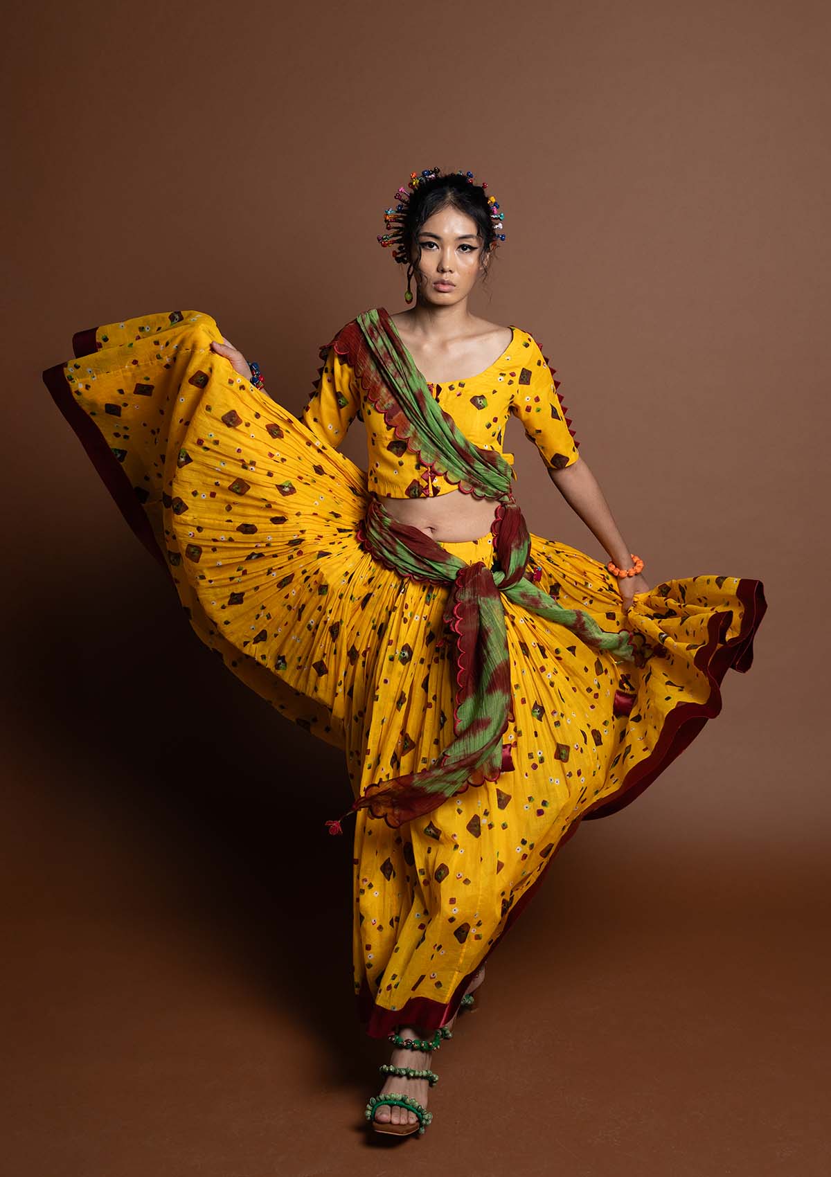 Thumki Ghagra, Choli & Dupatta Set