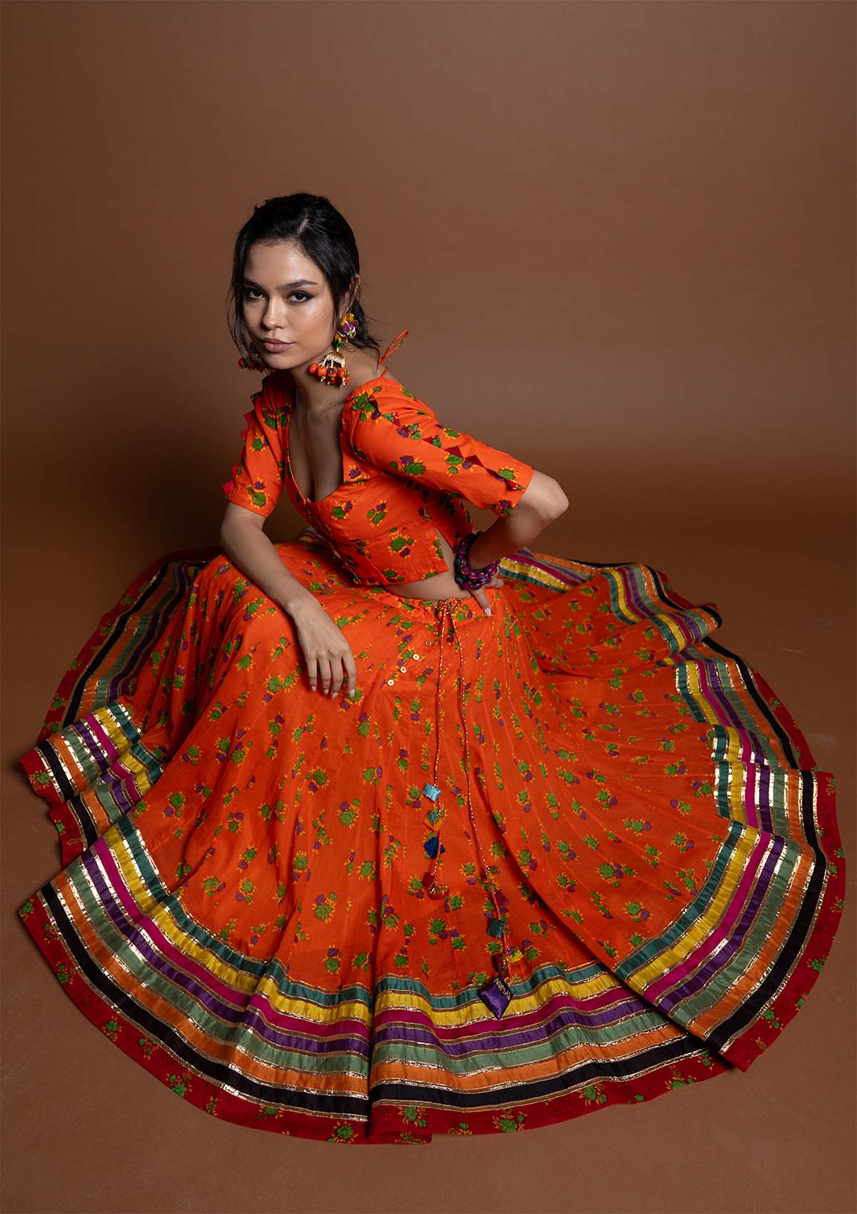 Sajjo Floral Chintz Ghagra