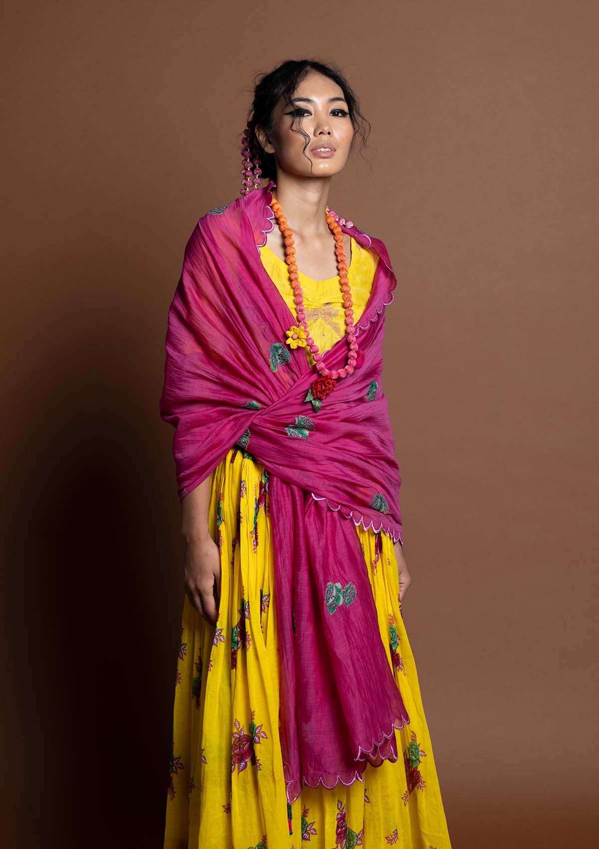 Ghunghati Pink Dupatta