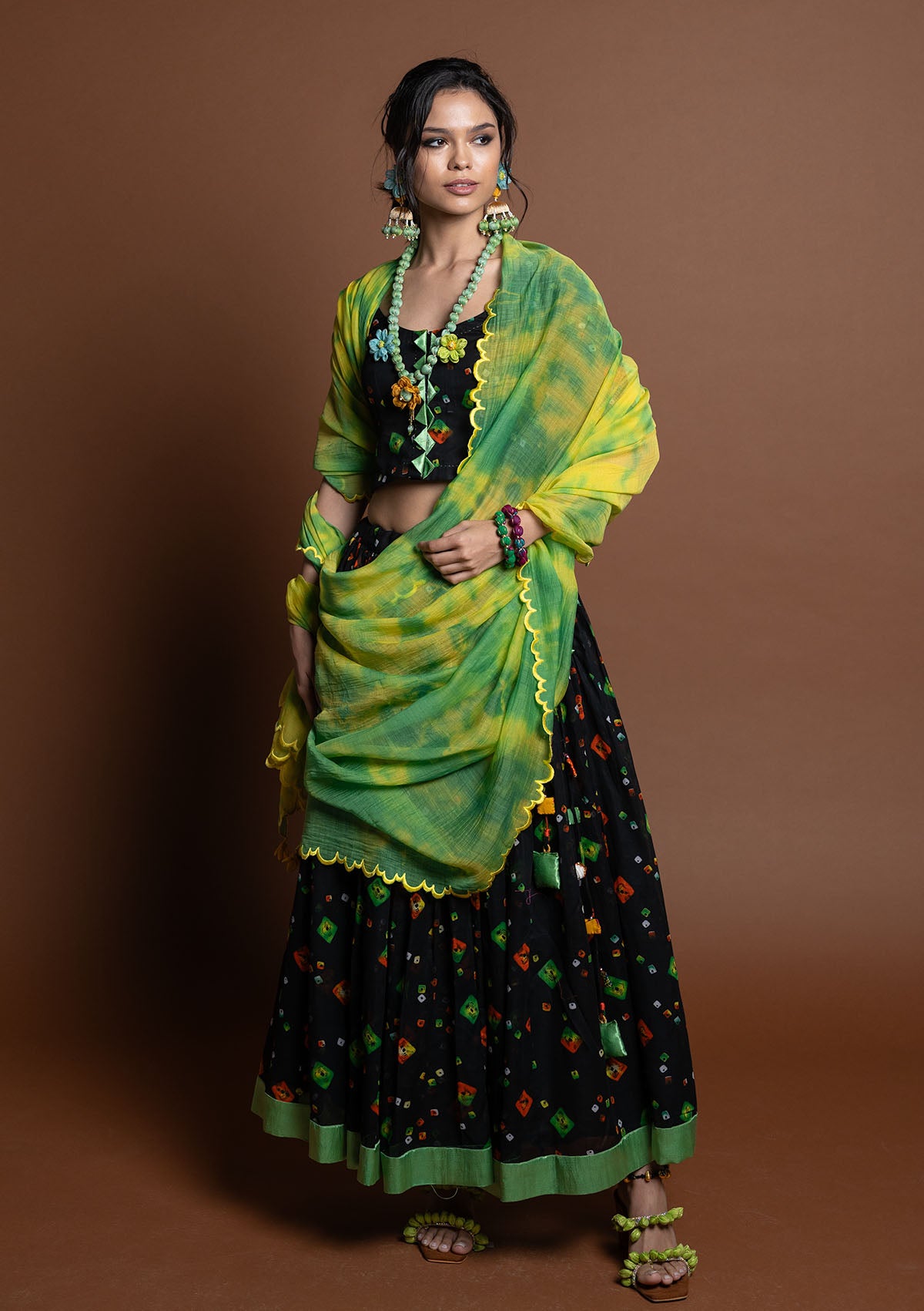 Phirki Ghagra, Choli & Dupatta Set