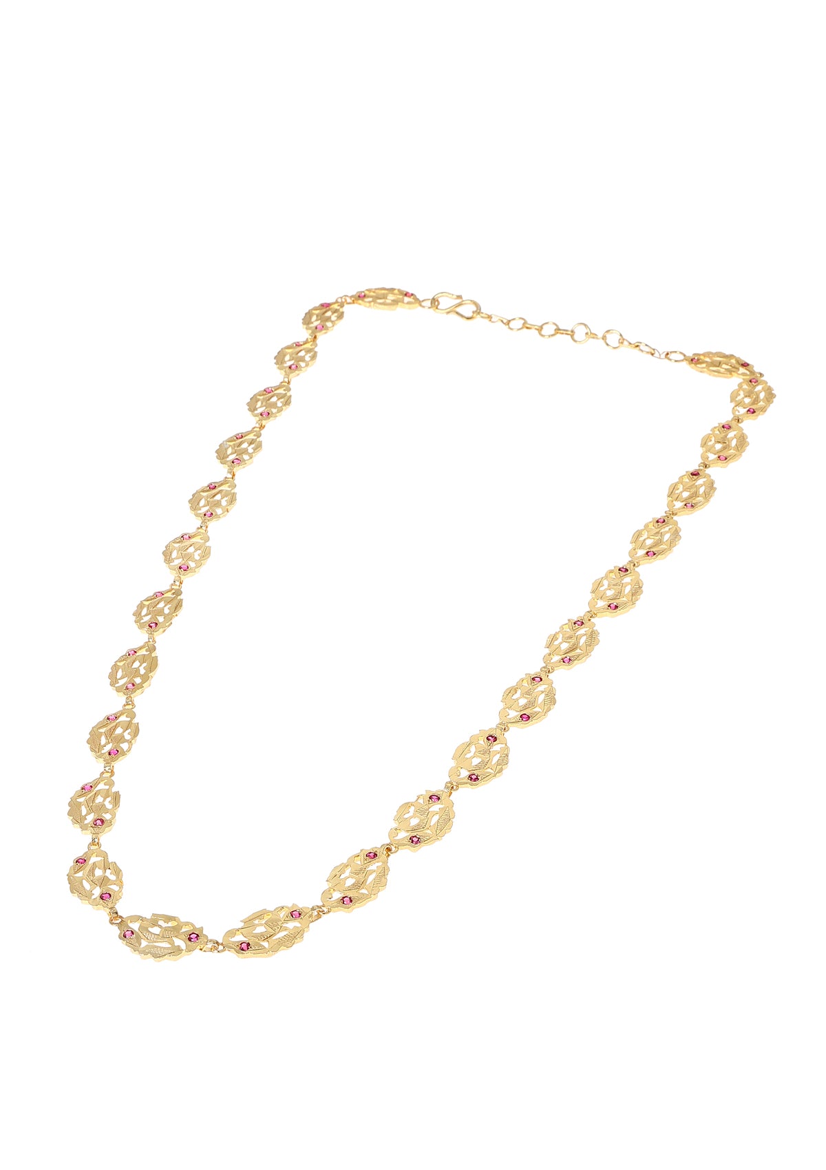 Lalitha Gold tone Silver Necklace