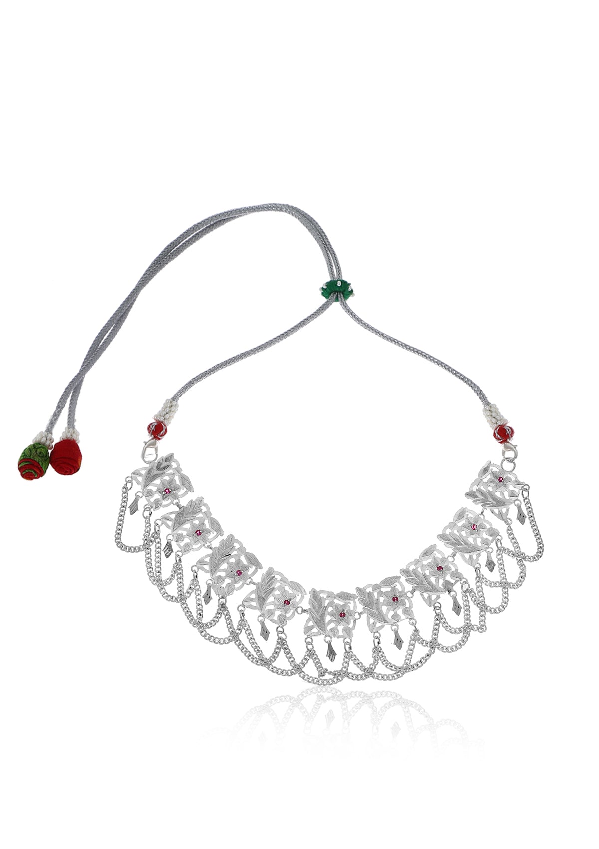 Madhumalti Handmade Silver Necklace