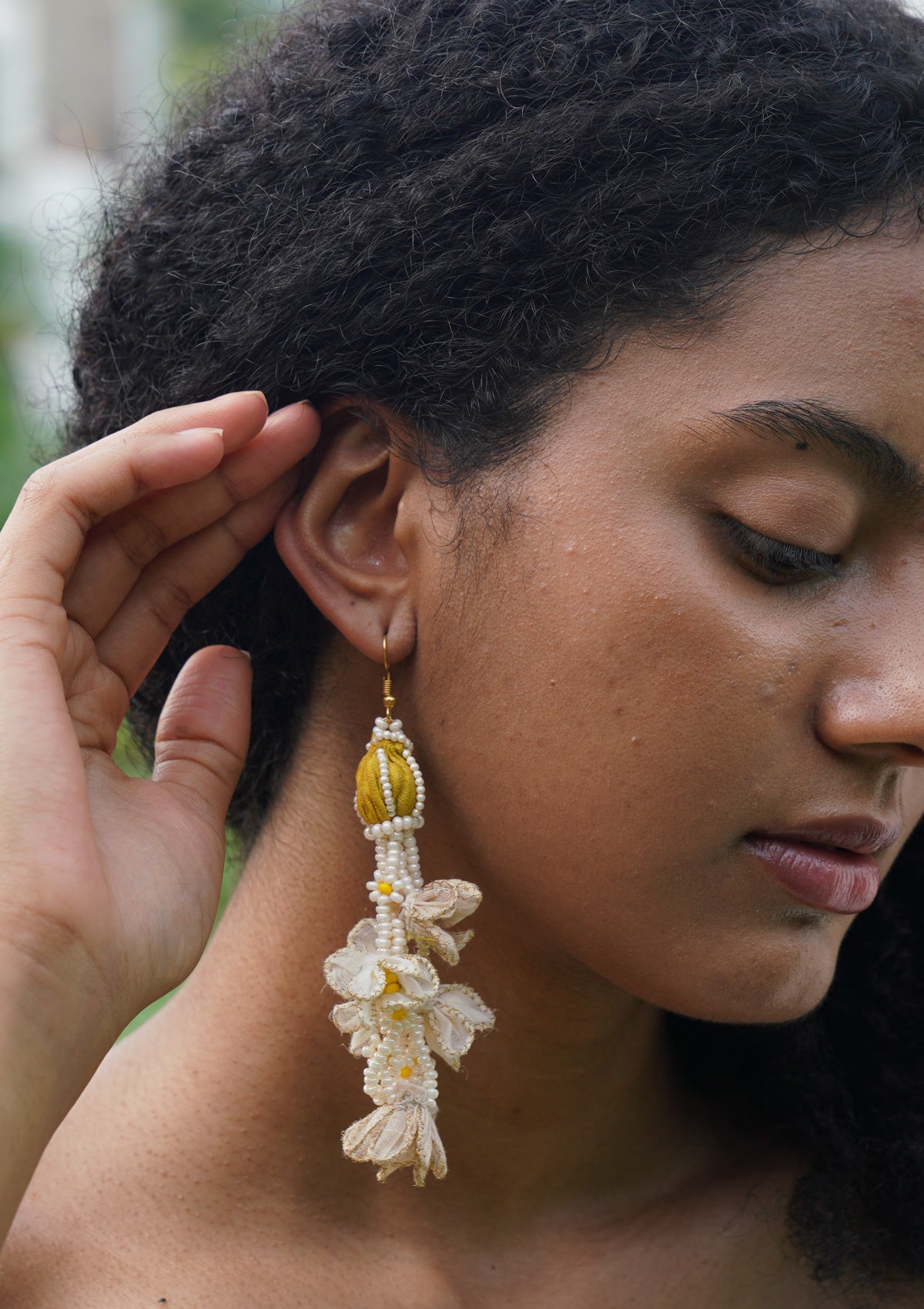 Marigold Floral Earrings