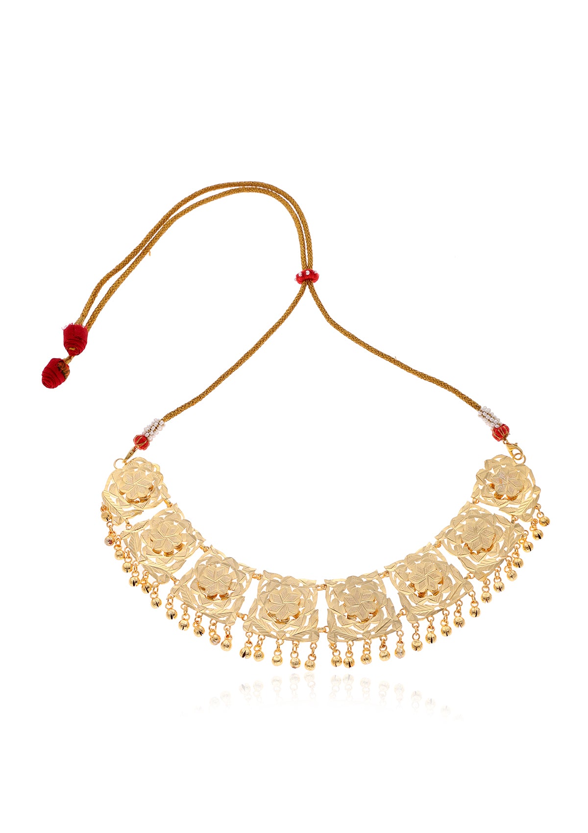 Kalpana Gold Tone Silver Necklace