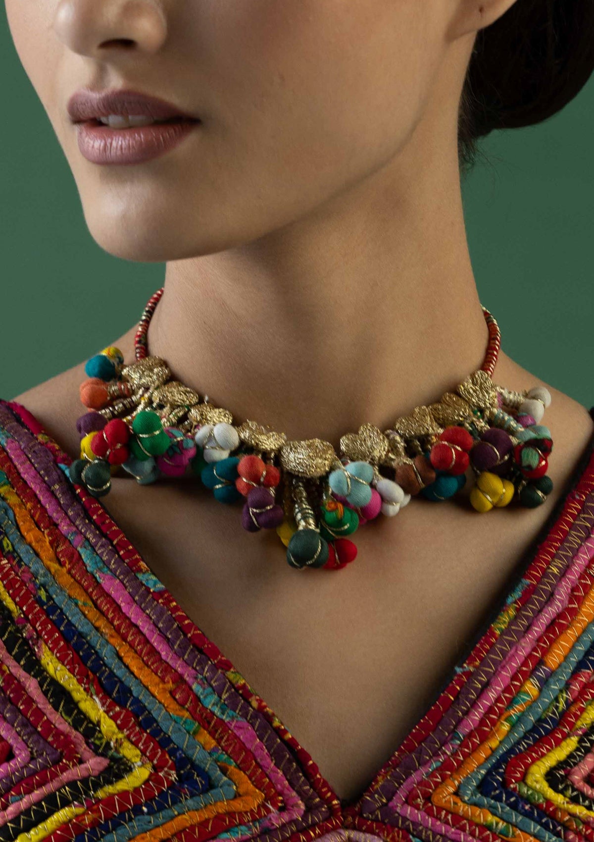 Ghungur Floral Necklace