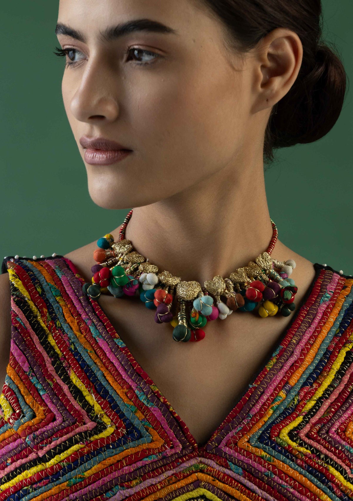 Ghungur Floral Necklace