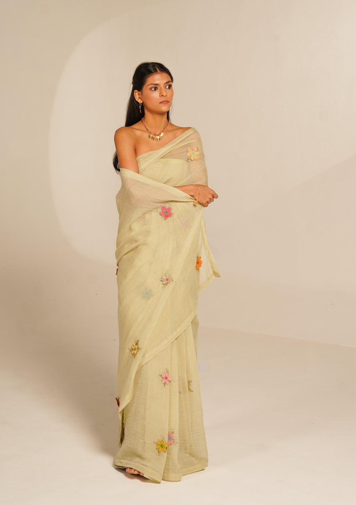 Glen Green Chanderi Saree