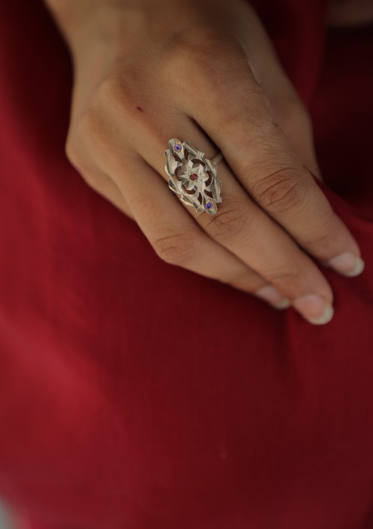 Gulbar Handmade Silver Ring