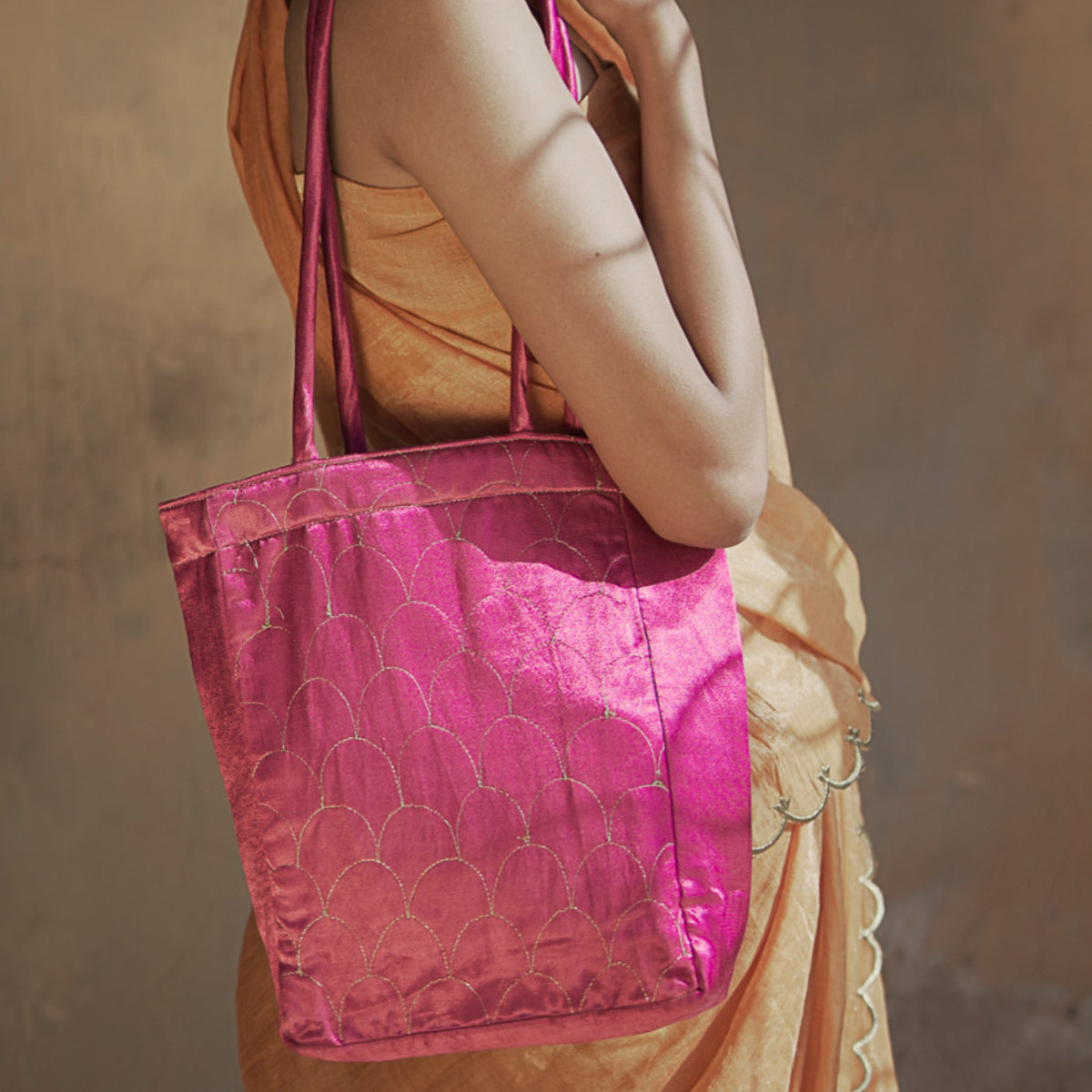 Gulla Pink Handmade Tote Bag