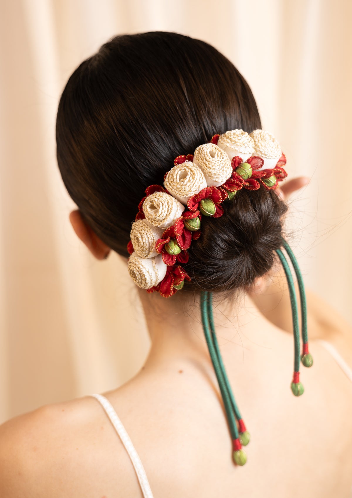 Rosie Pink Floral Gajra