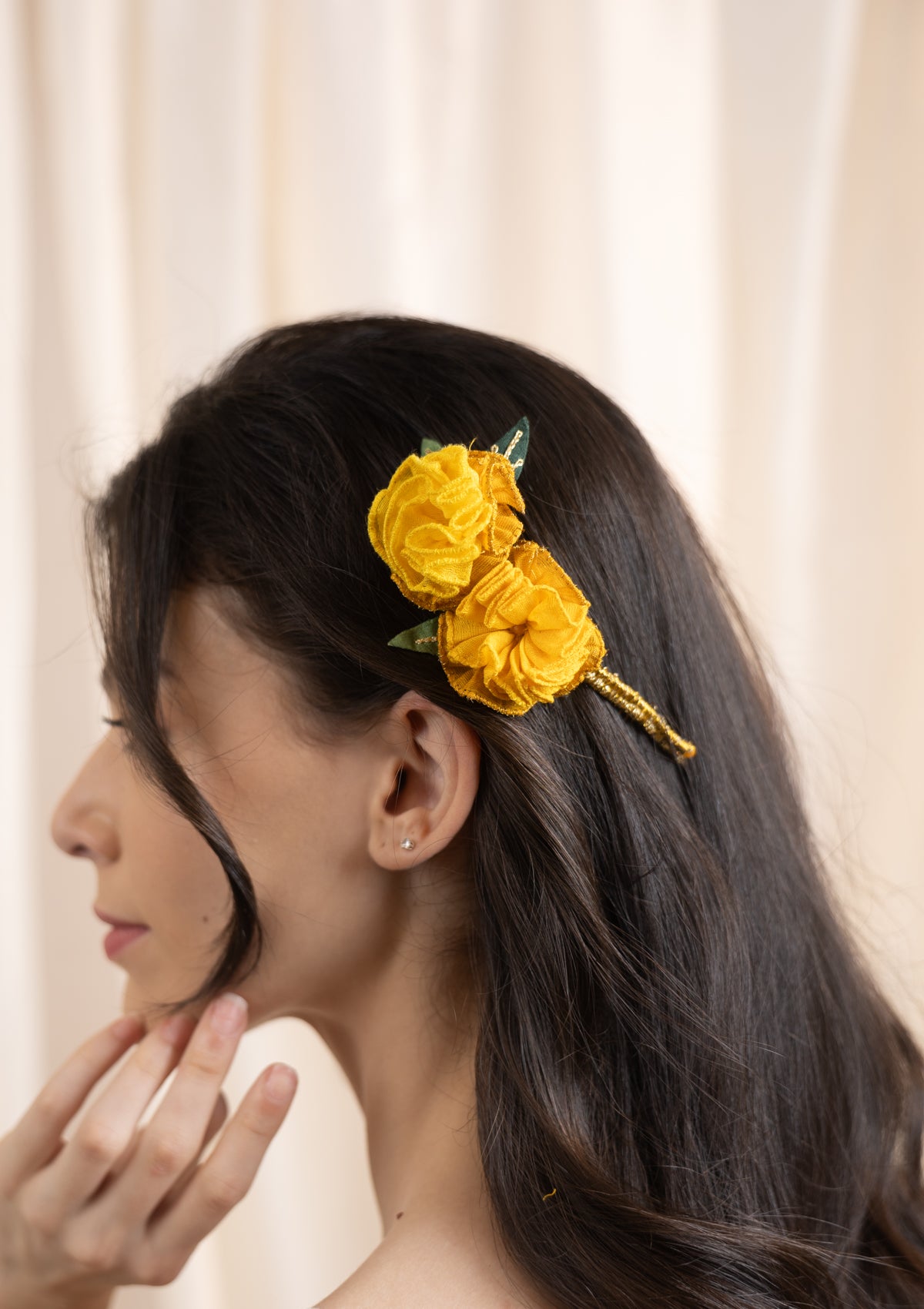 Bask Floral Comb Clip