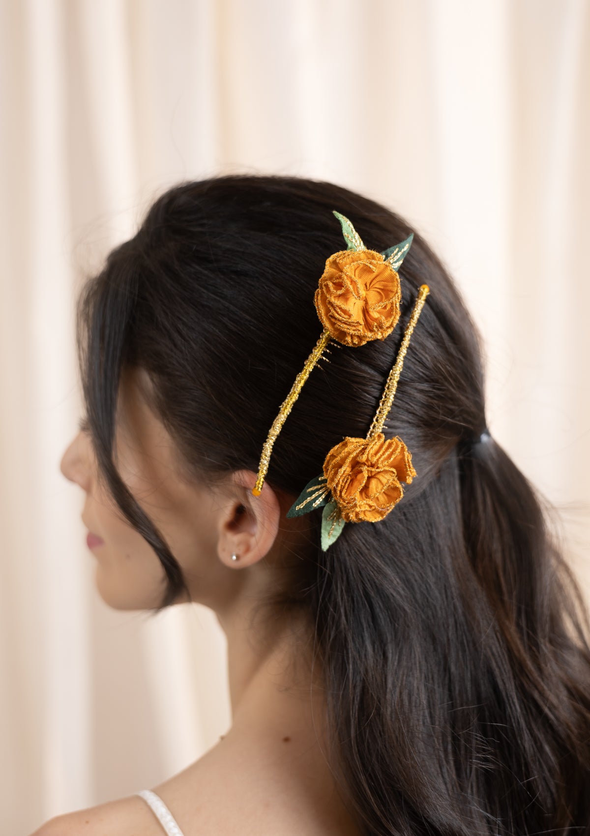 Genda Floral Comb Clip- Set of 2