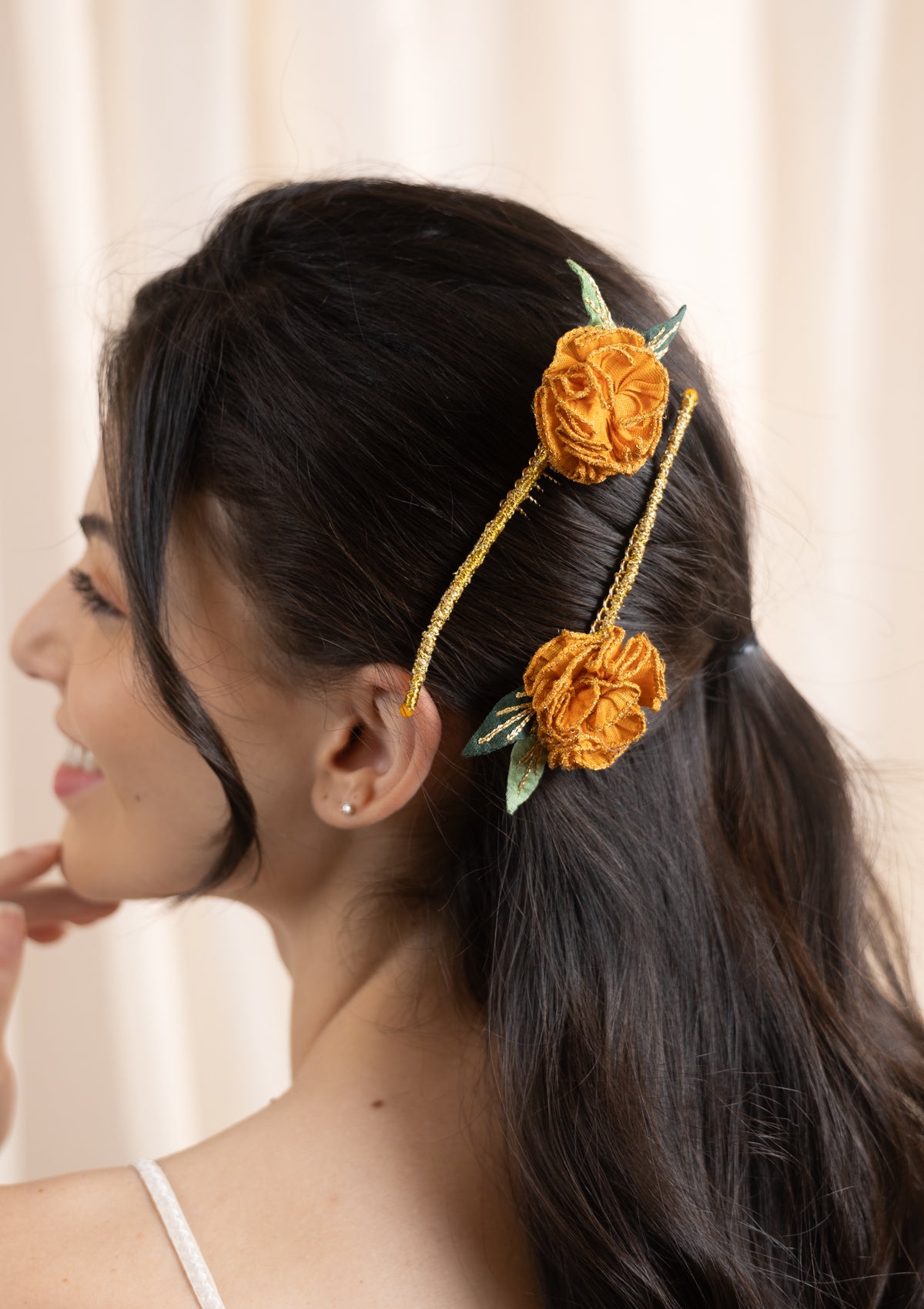 Genda Floral Comb Clip- Set of 2