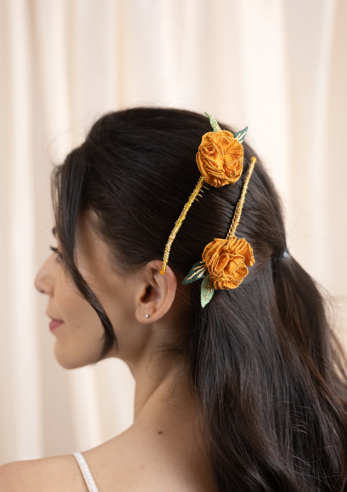 Genda Floral Comb Clip- Set of 2