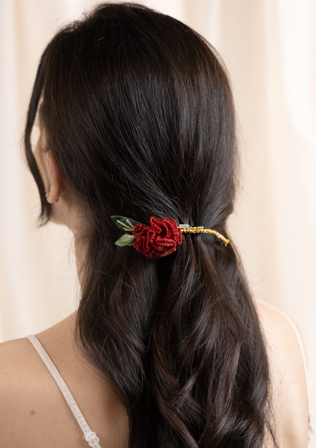 Hibiscus Floral Comb Clip